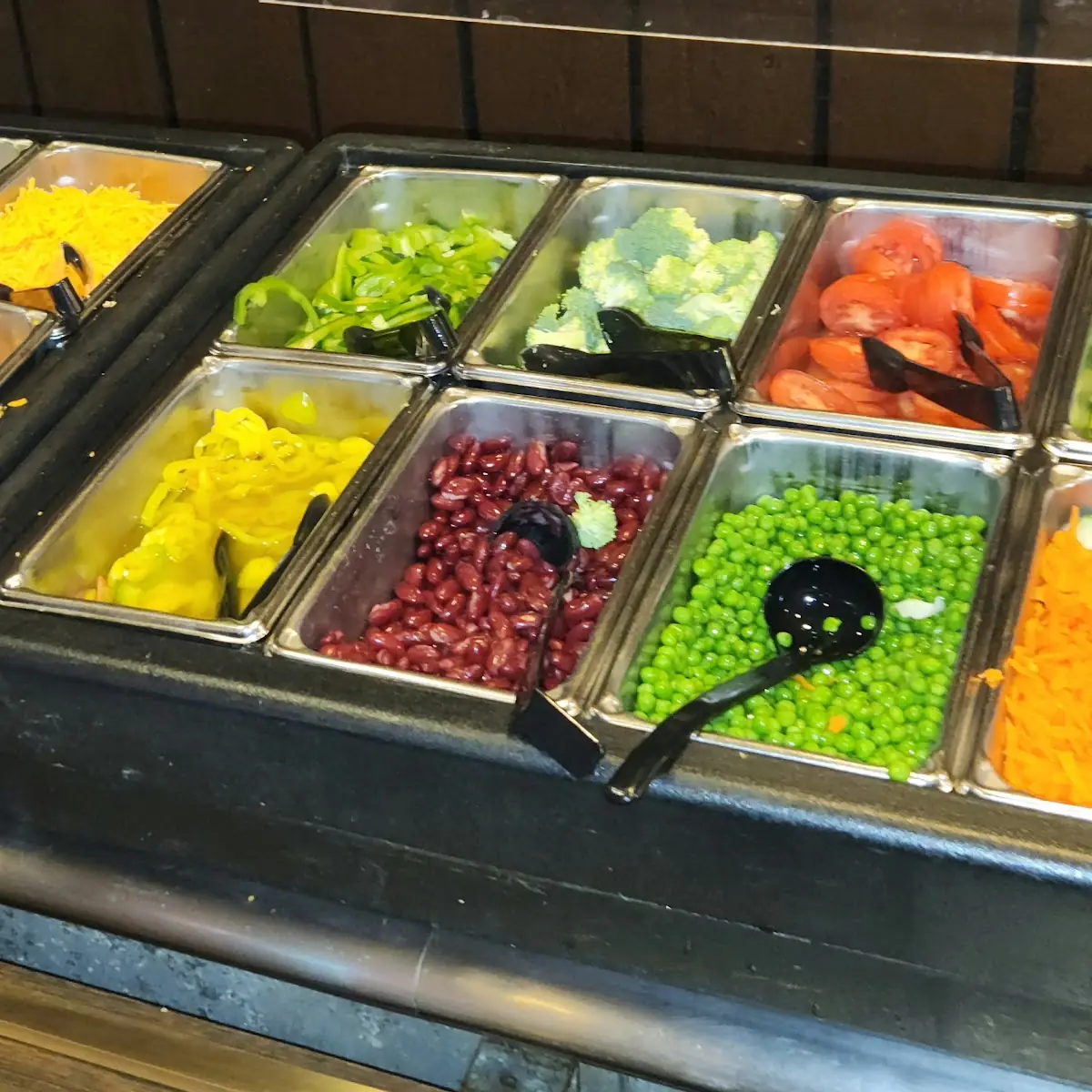 Salad Bar with Fresh Vegetables