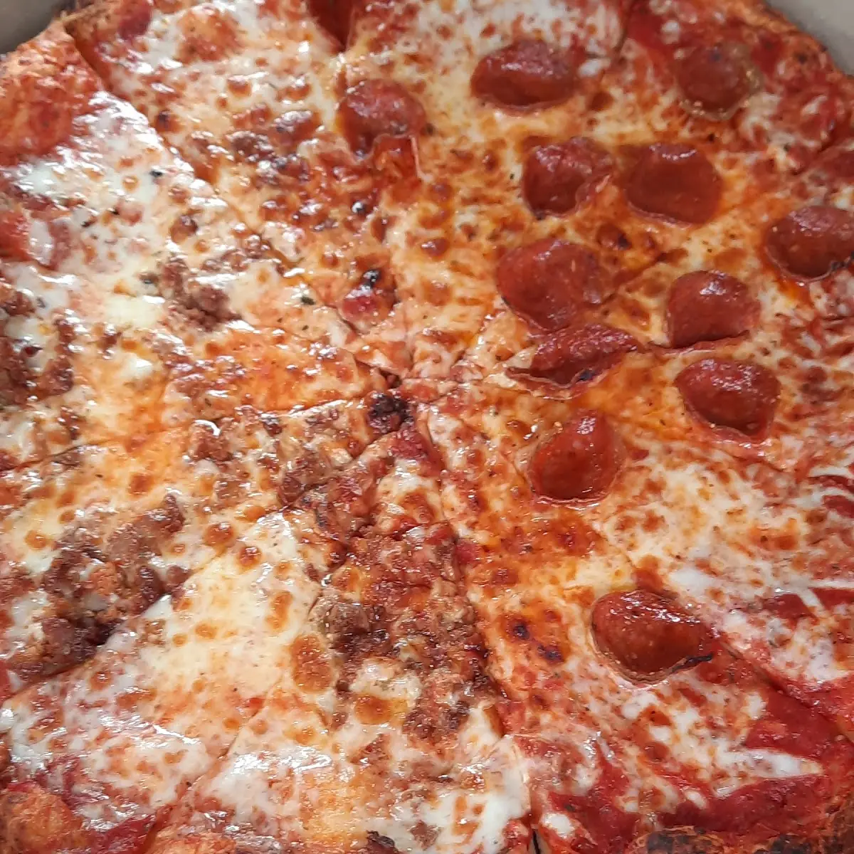 XL Half Sausage Half Pepperoni Pizza