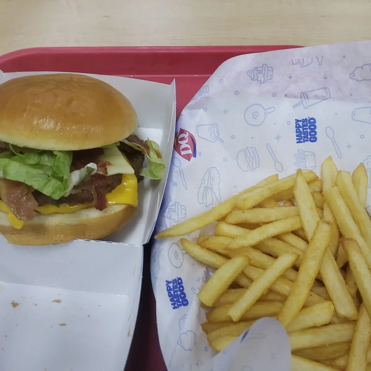 Beef Burger Combo Sandwich