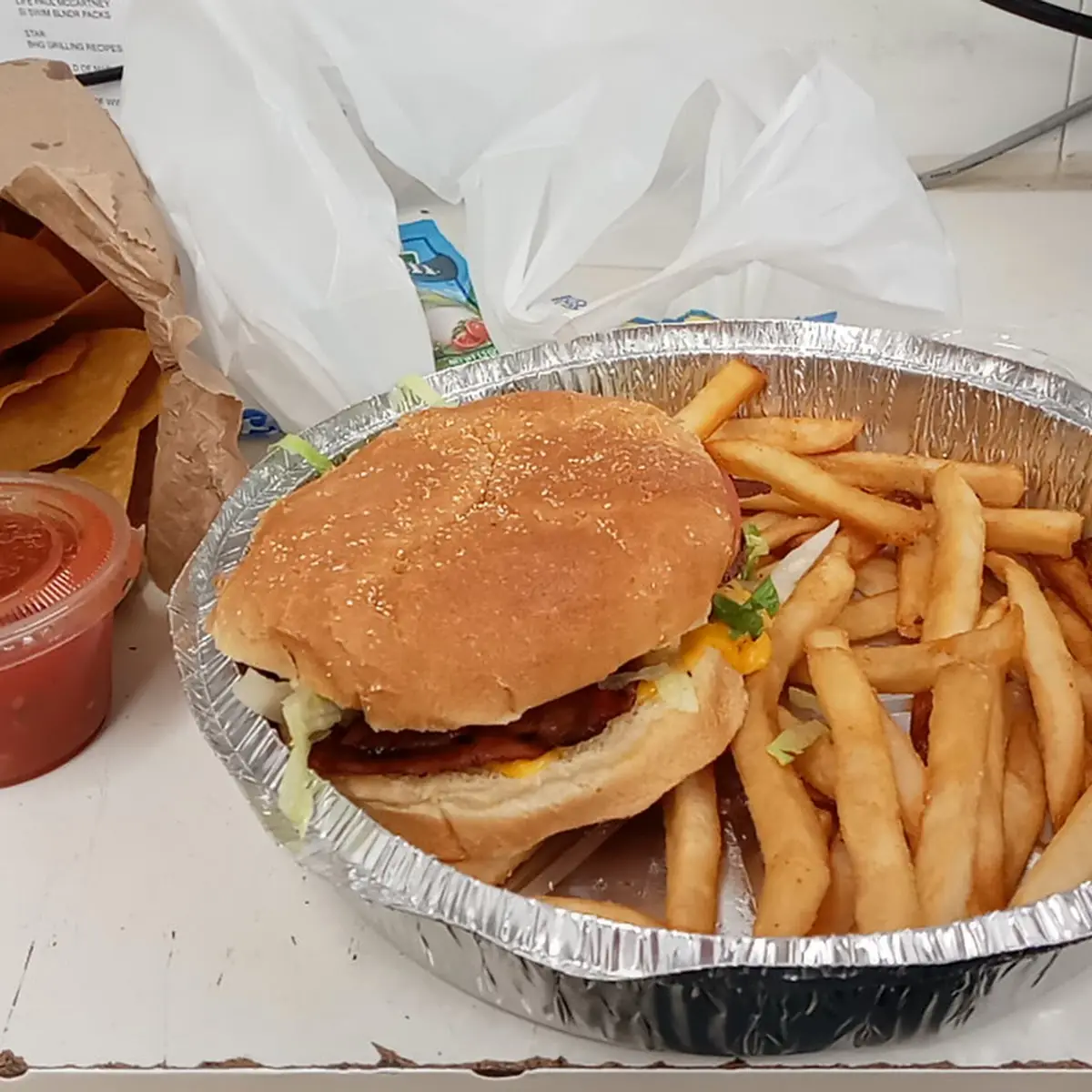 Burger and Fries