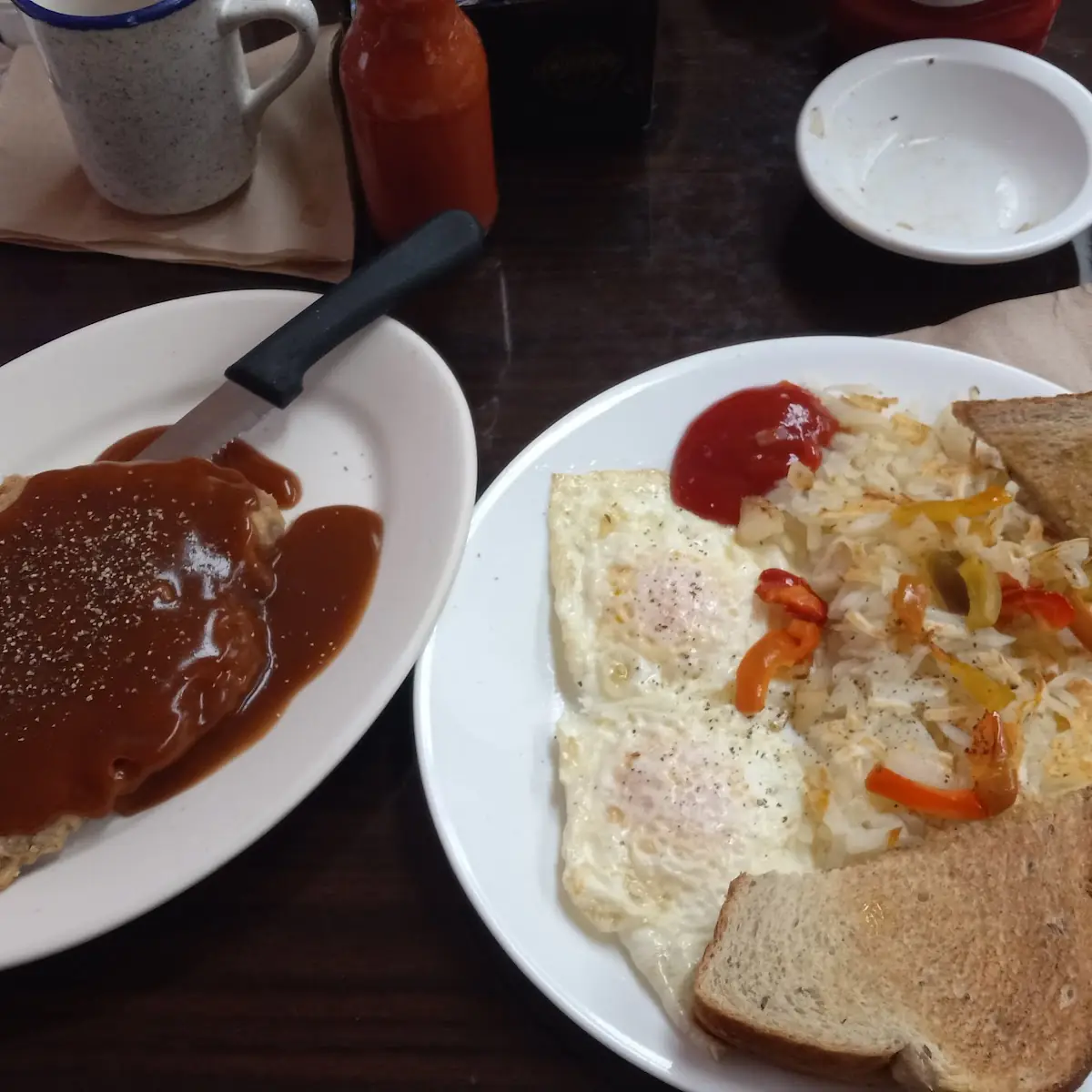 Country Fried Steak and Eggs