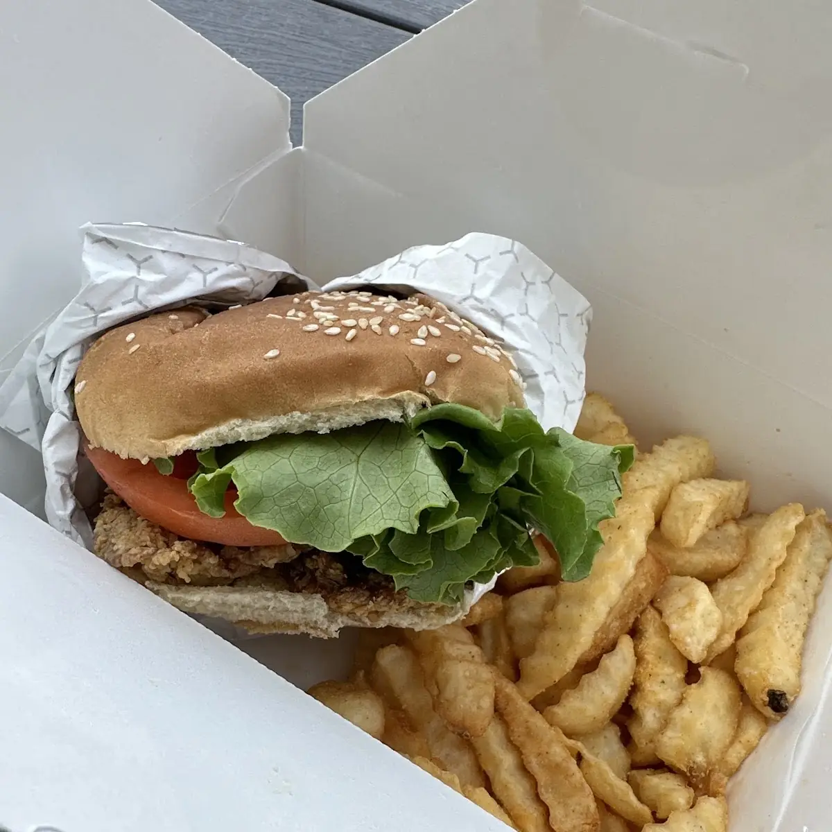 Fried Oyster Mushroom Burger