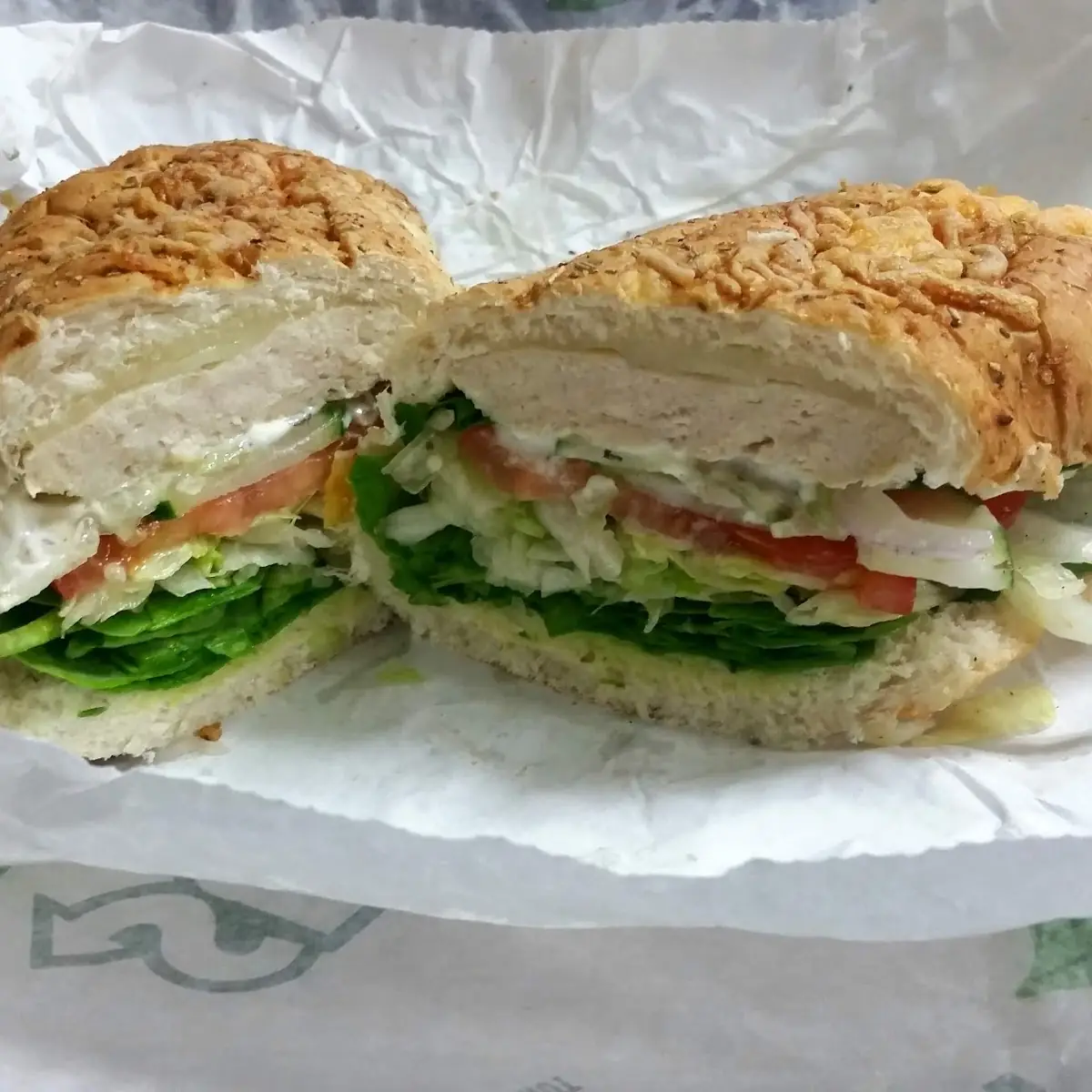 Roasted Chicken on Italian Herbs and Cheese Bread