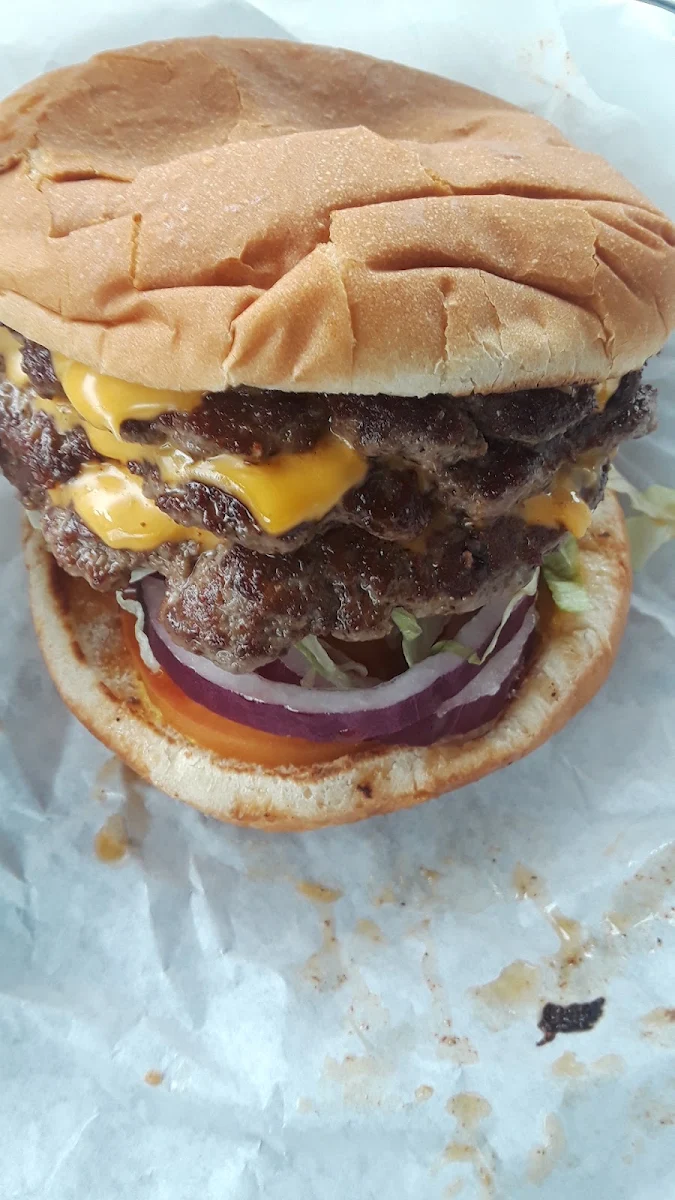Double Green Chile Cheasese Burger