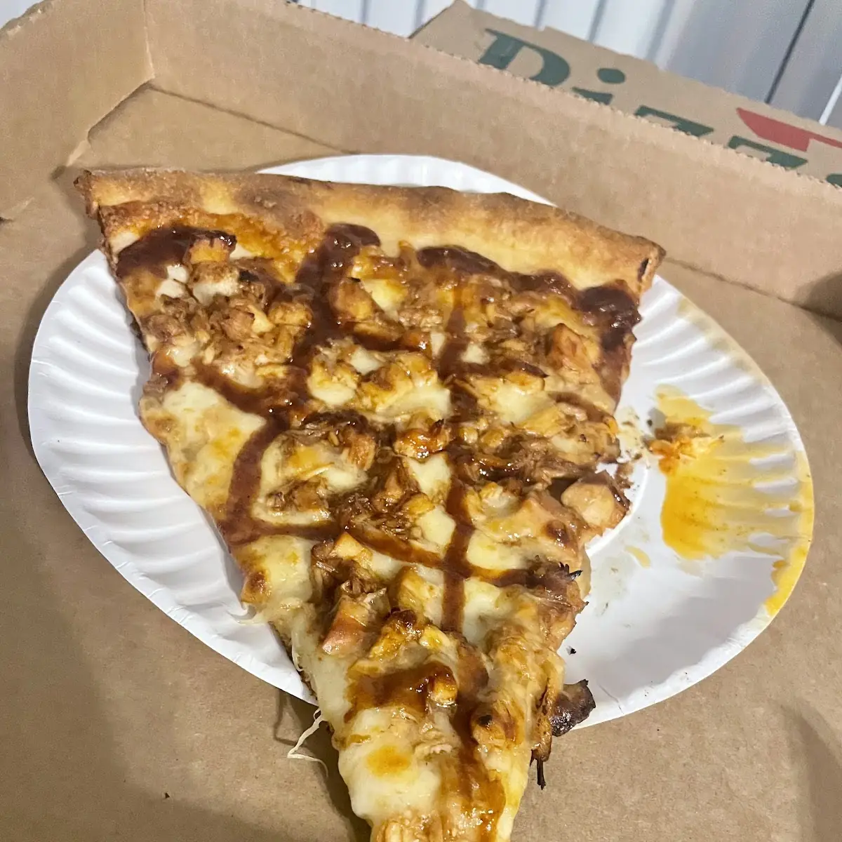 BBQ Chicken Pizza Slice