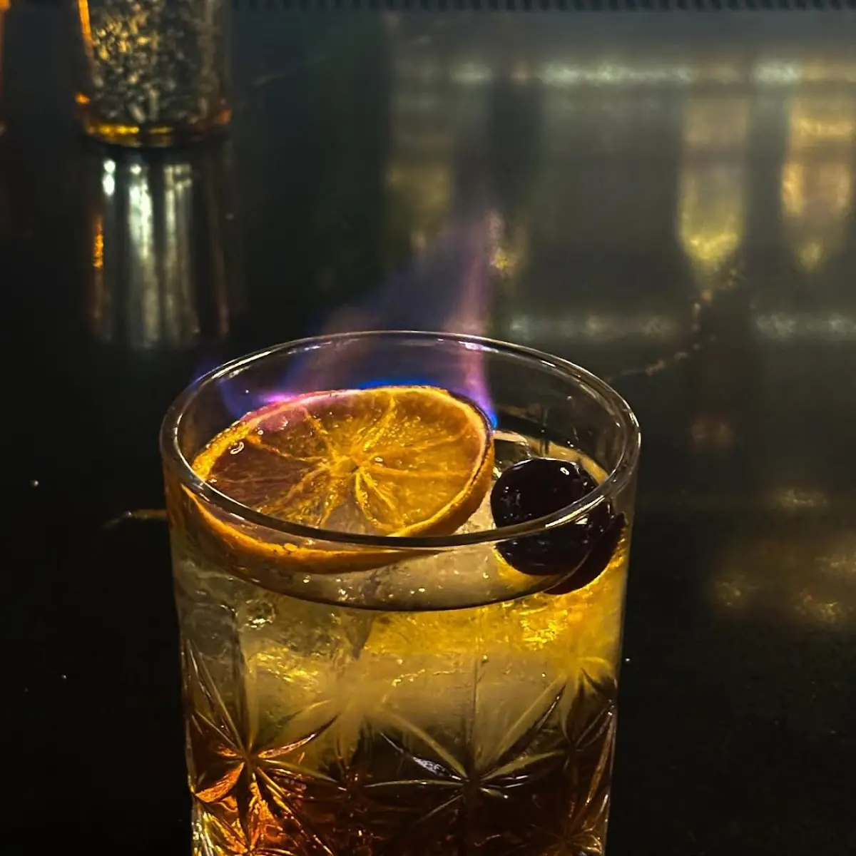 Flaming Old Fashioned