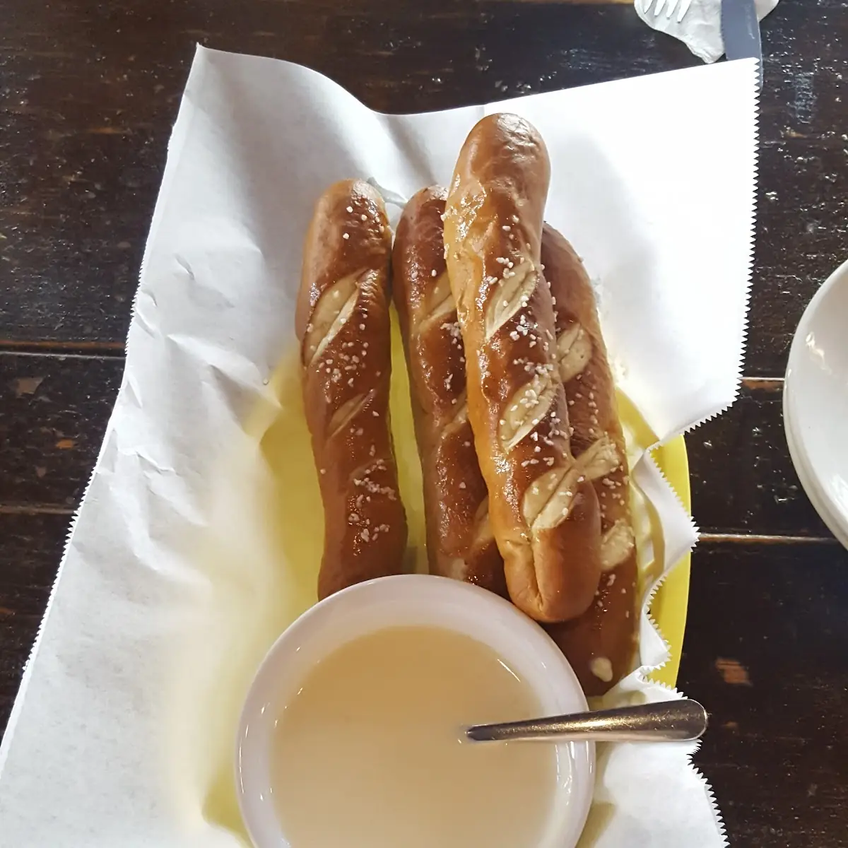 Soft Pretzels with Cheese Dip