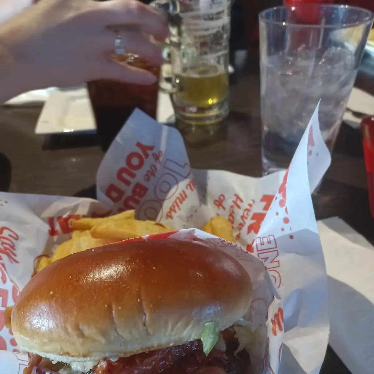 Classic Cheese Burger with Swiss and Bacon