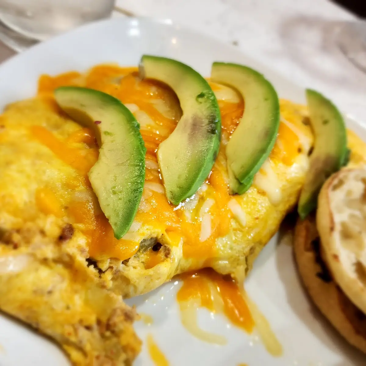 Cheese Omelette with Potatoes
