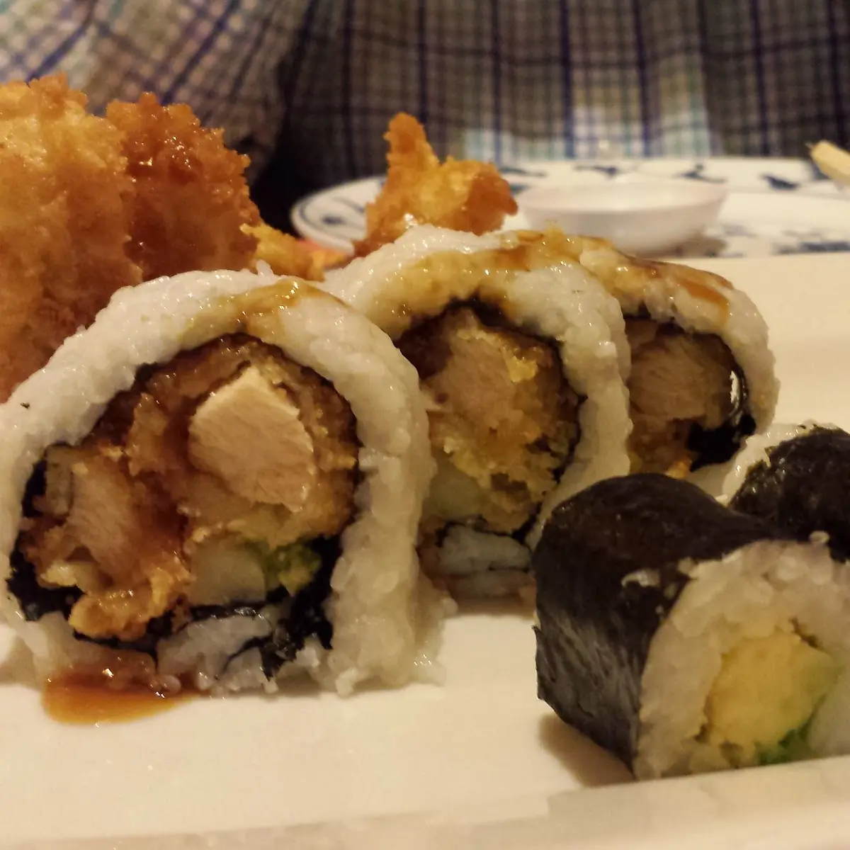 Chicken Tempura Roll & Avocado Roll