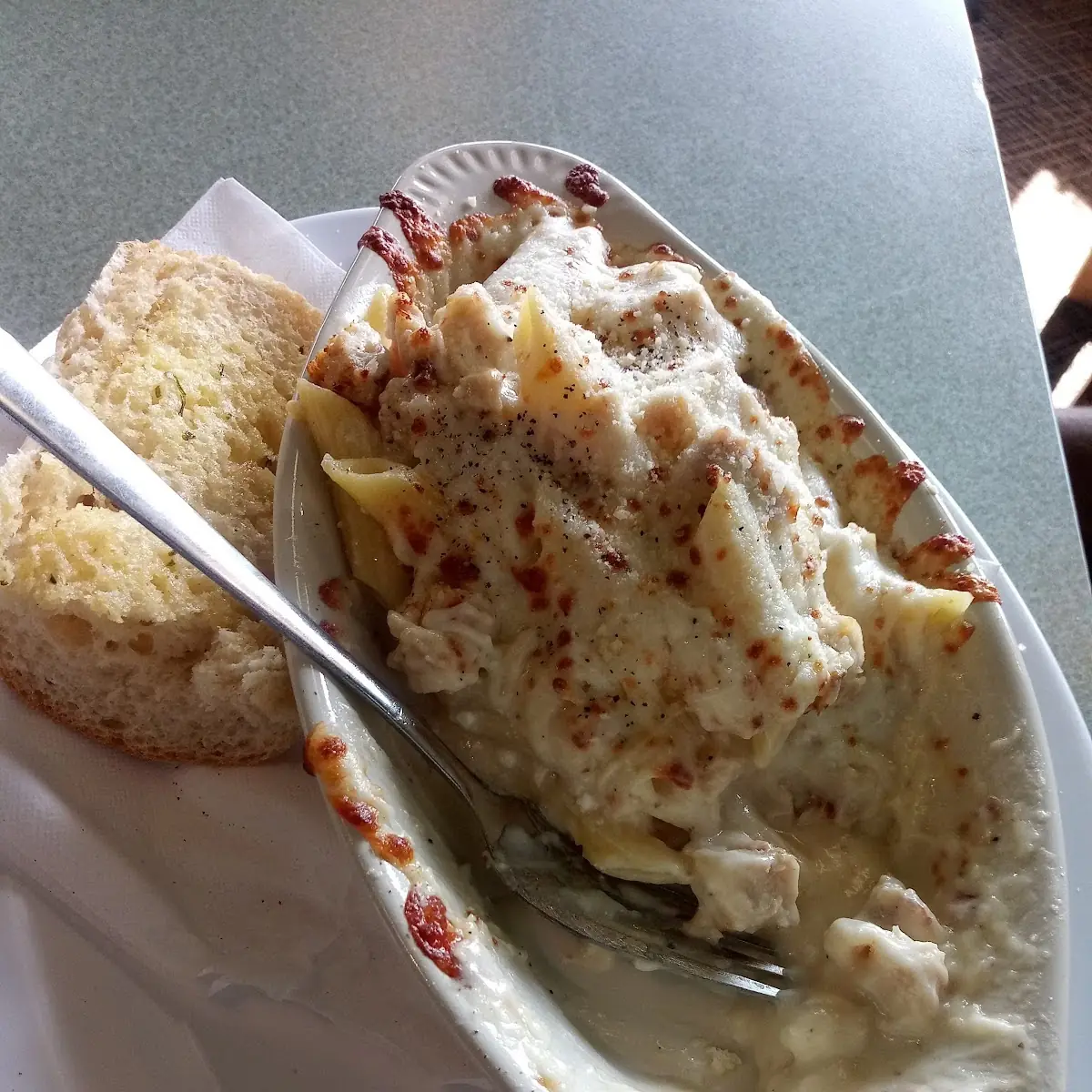 Baked Chicken Alfredo Pasta