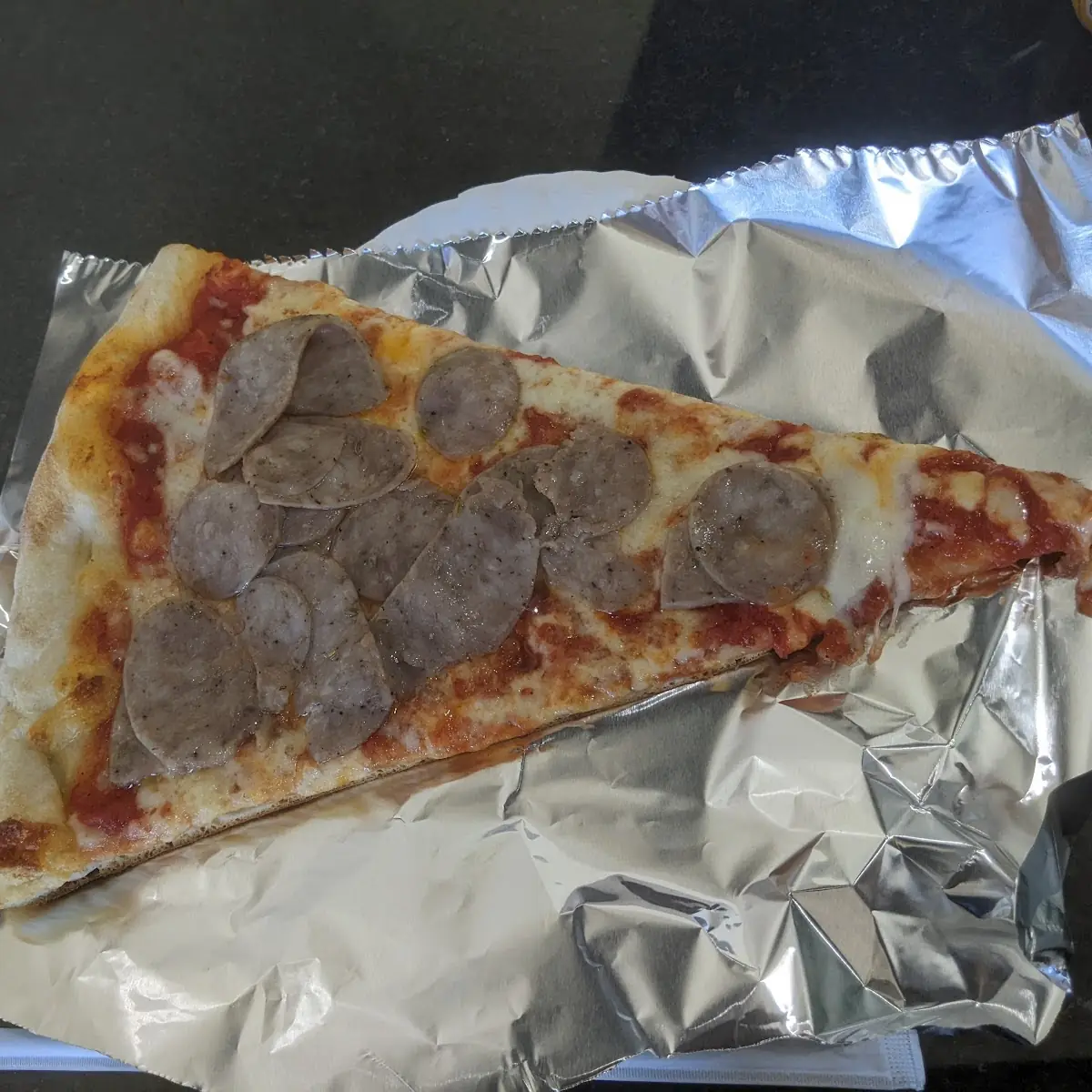 Sausage Pizza Slice