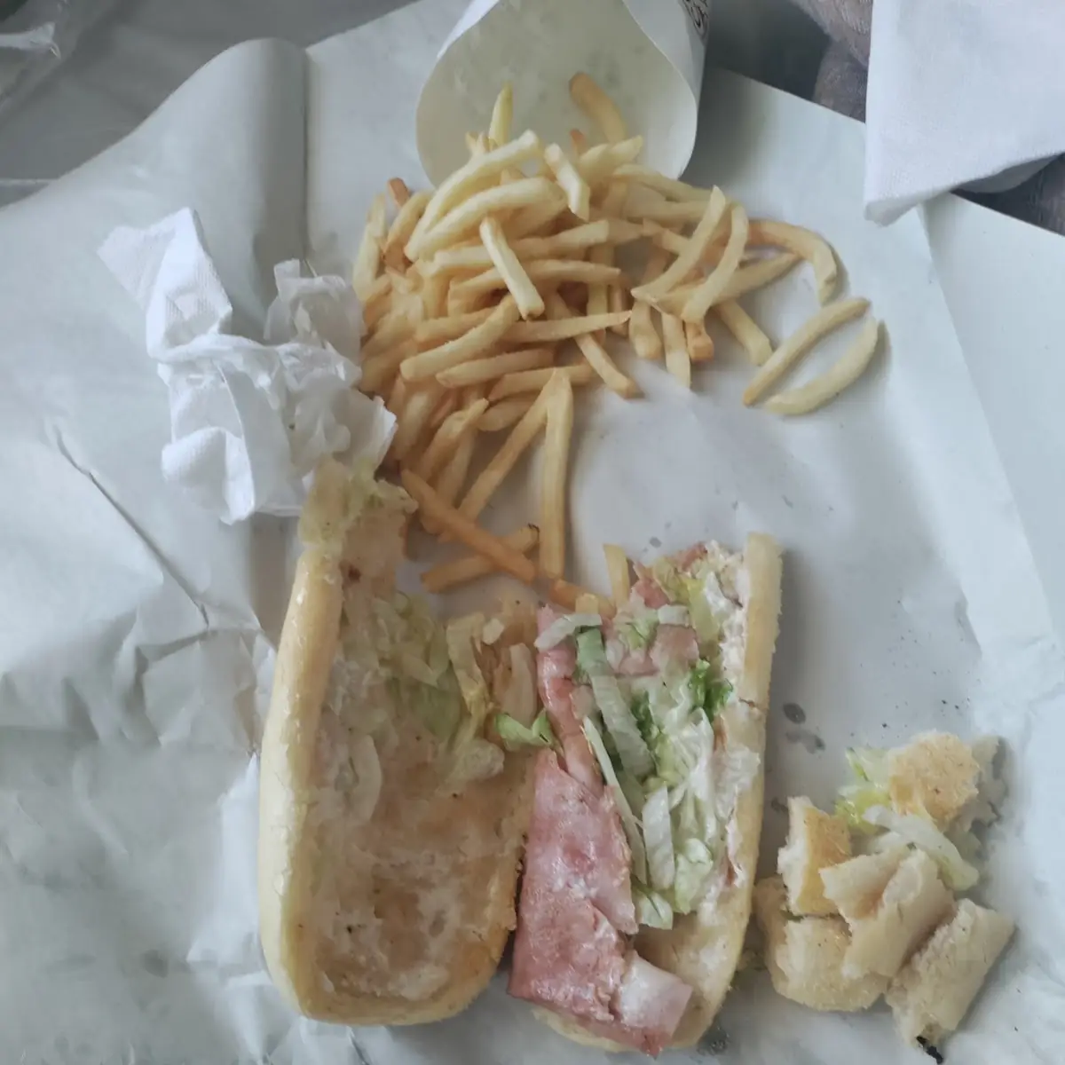 Ham and Cheese Submarine Sandwich