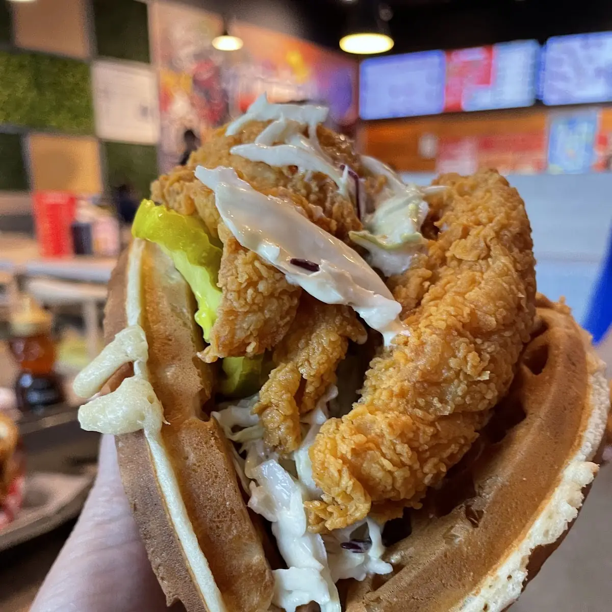 Chicken Waffle Sando