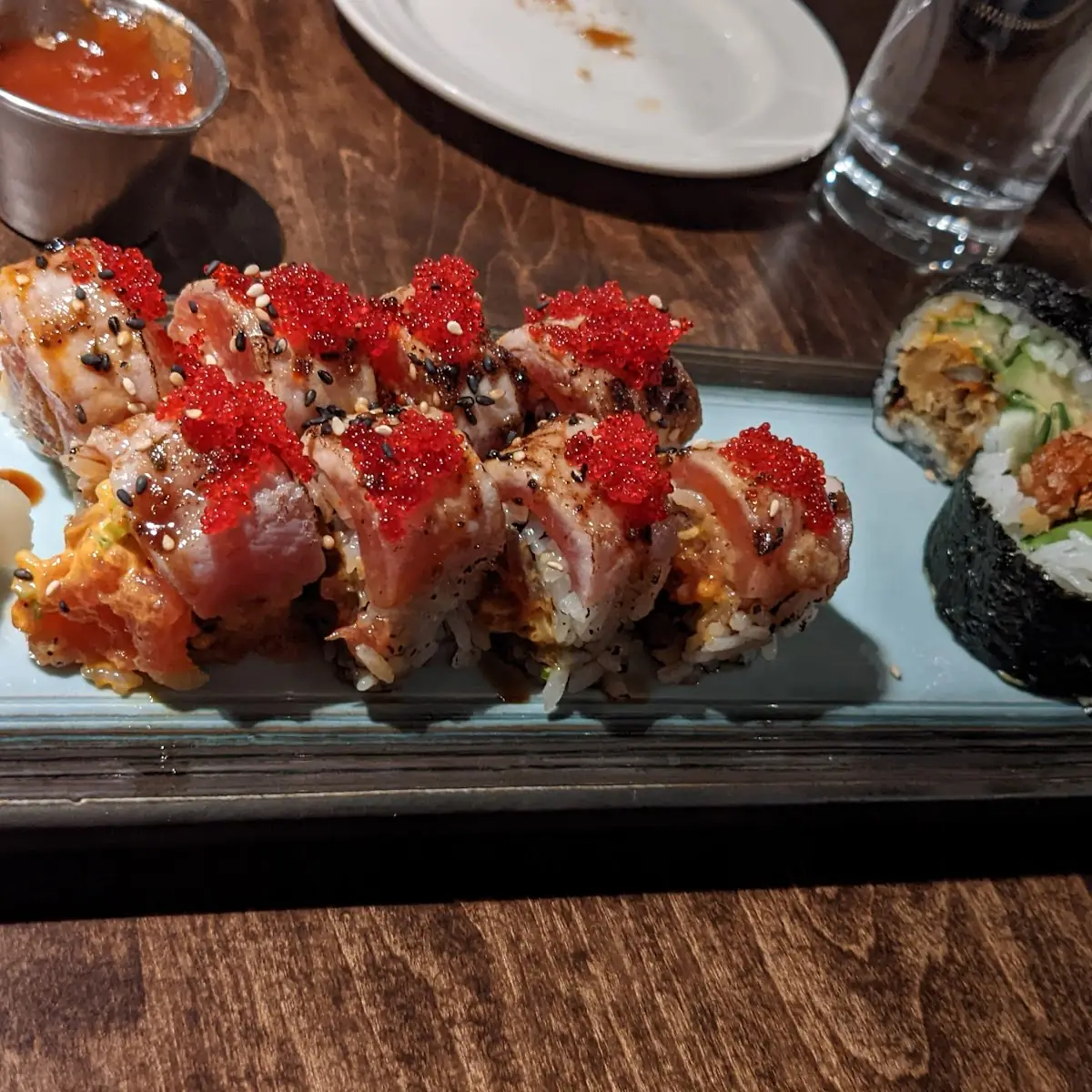Fire Tuna Roll and Soft Shell Crab Roll