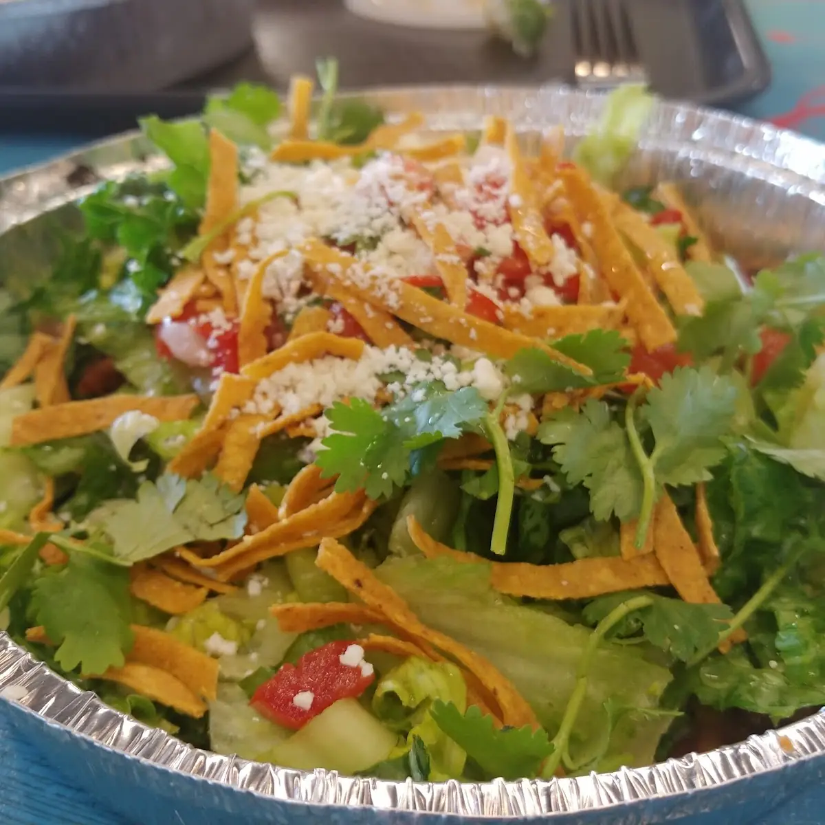 Fresh Taco Salad with Toppings