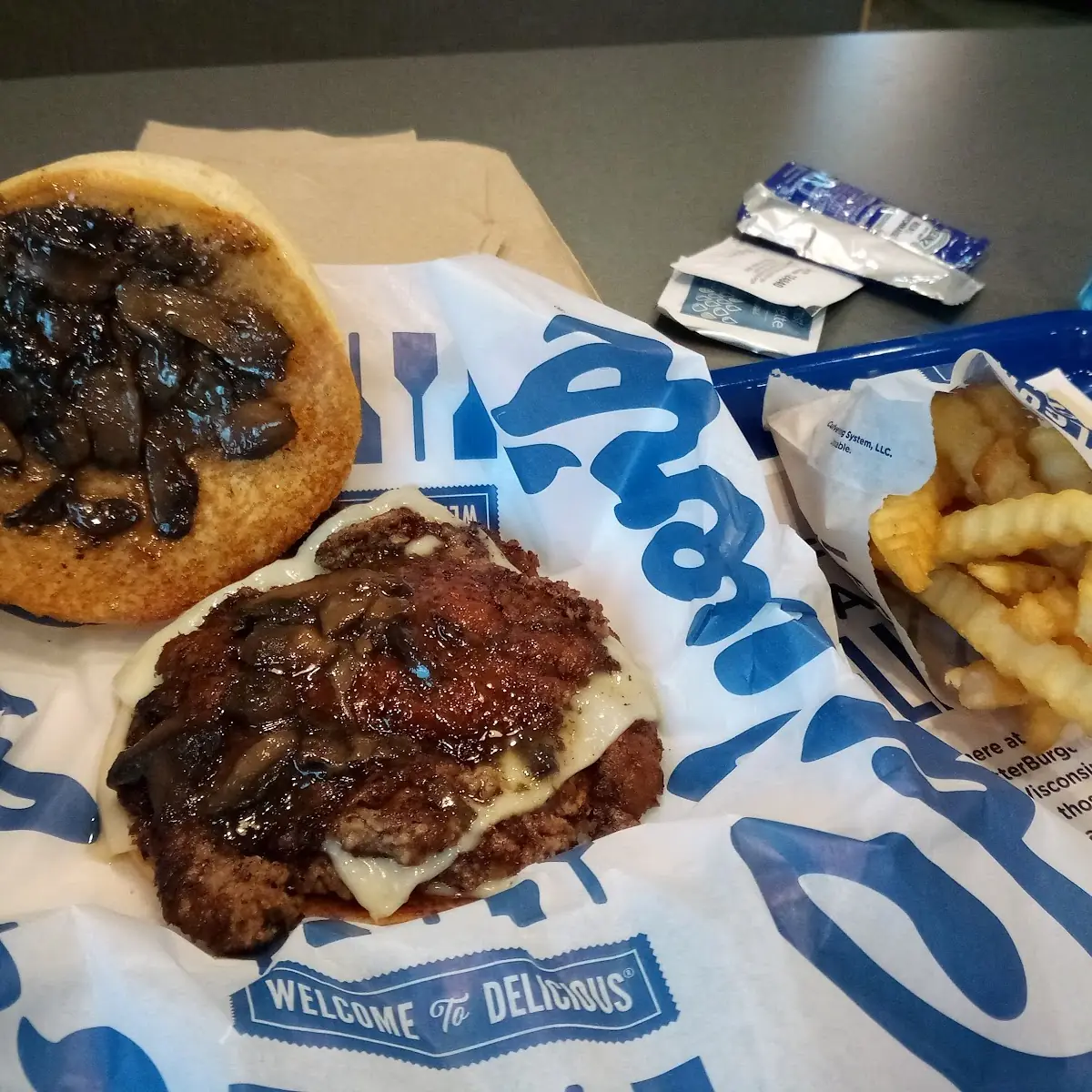 Swiss Mushroom Burger