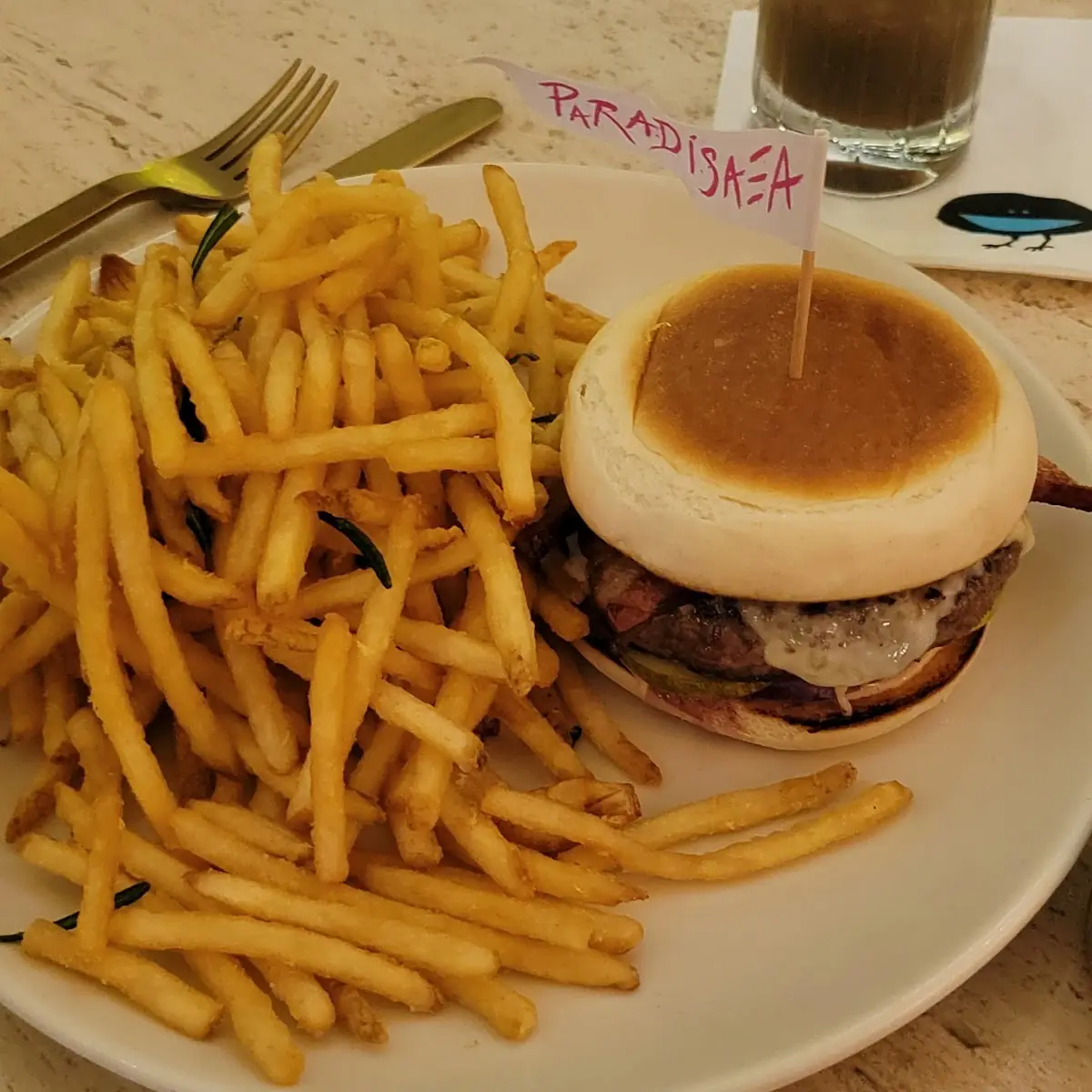 Dry-Aged Cheeseburger and Fries