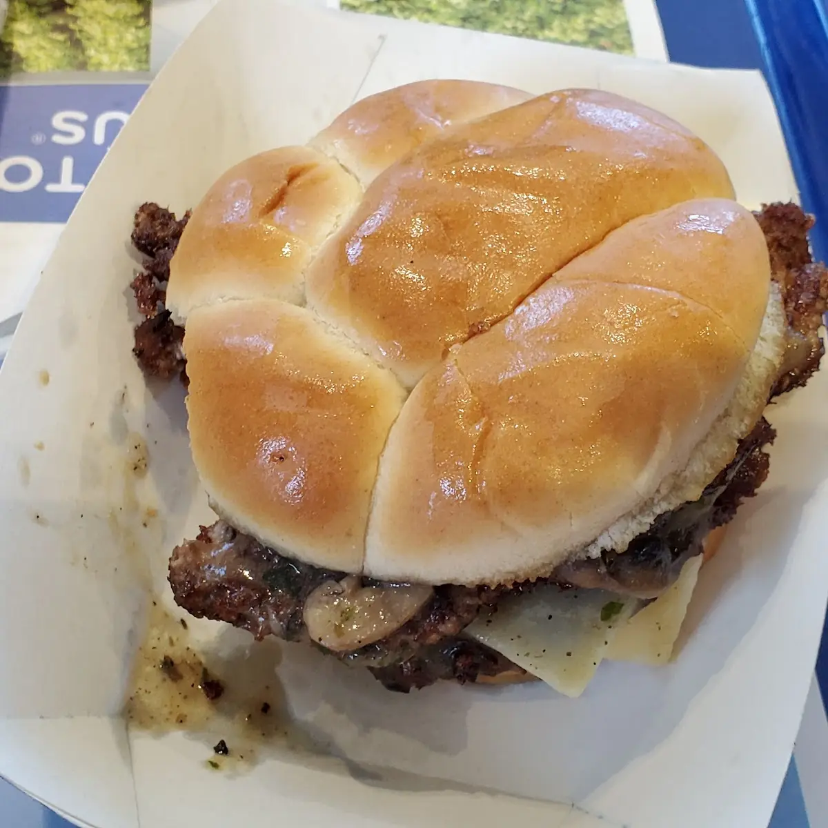 Swiss and Mushroom Burger