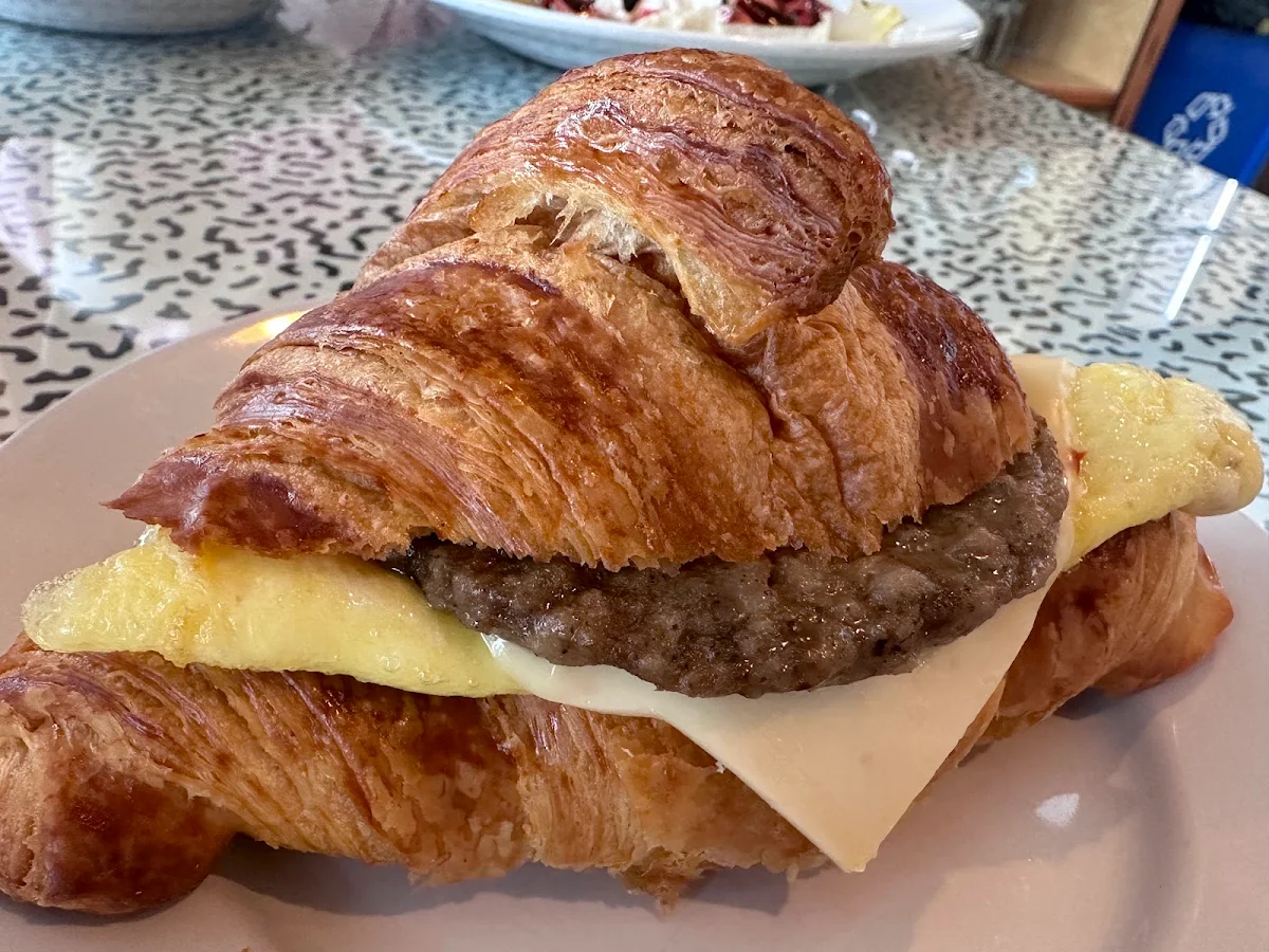 Sausage Egg and Cheese Croissant