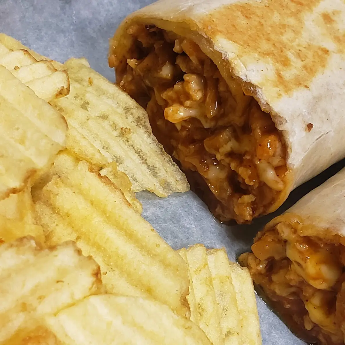 Chicken Bourbon Cheese Steak Wrap