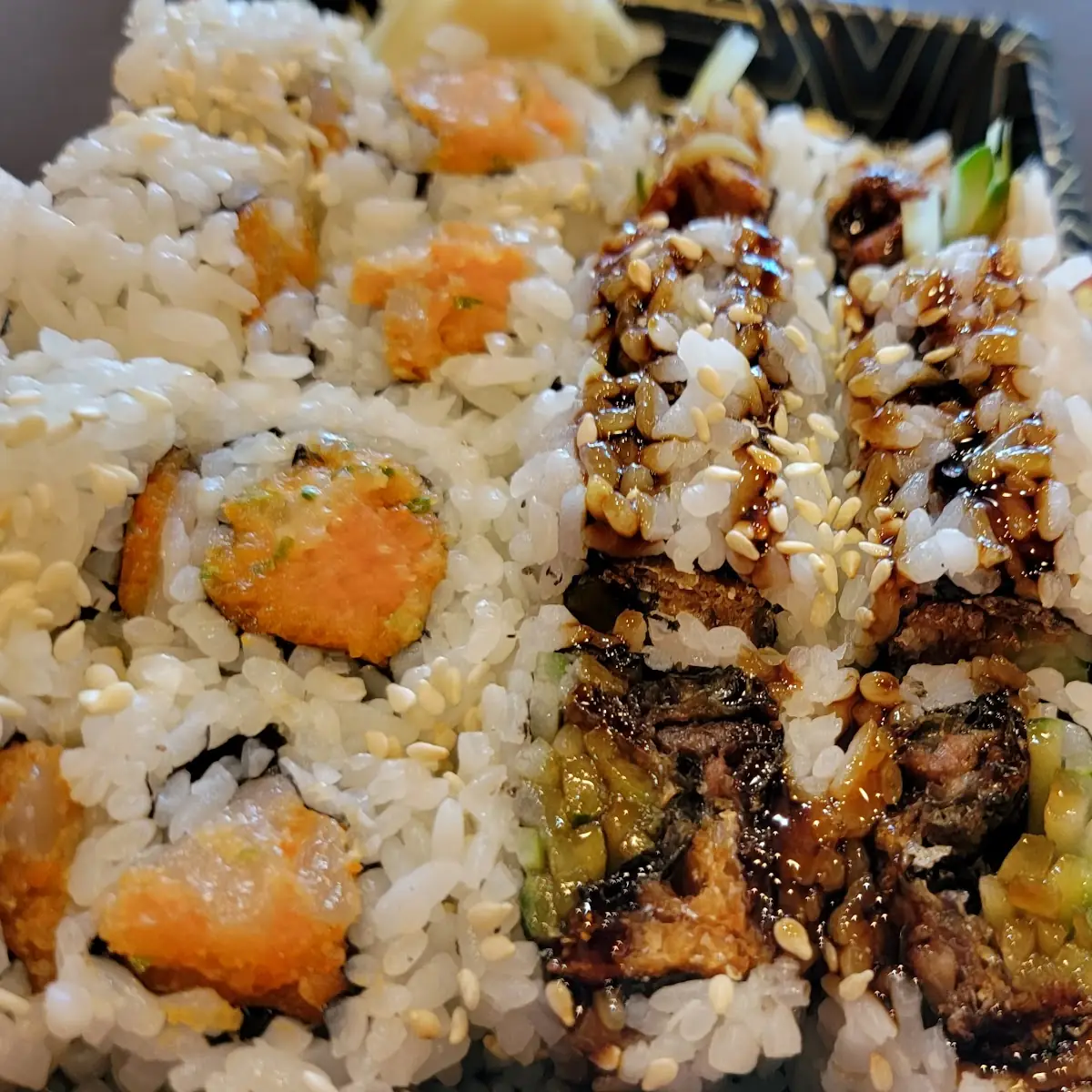 Spicy Scallop Roll and Eel Roll