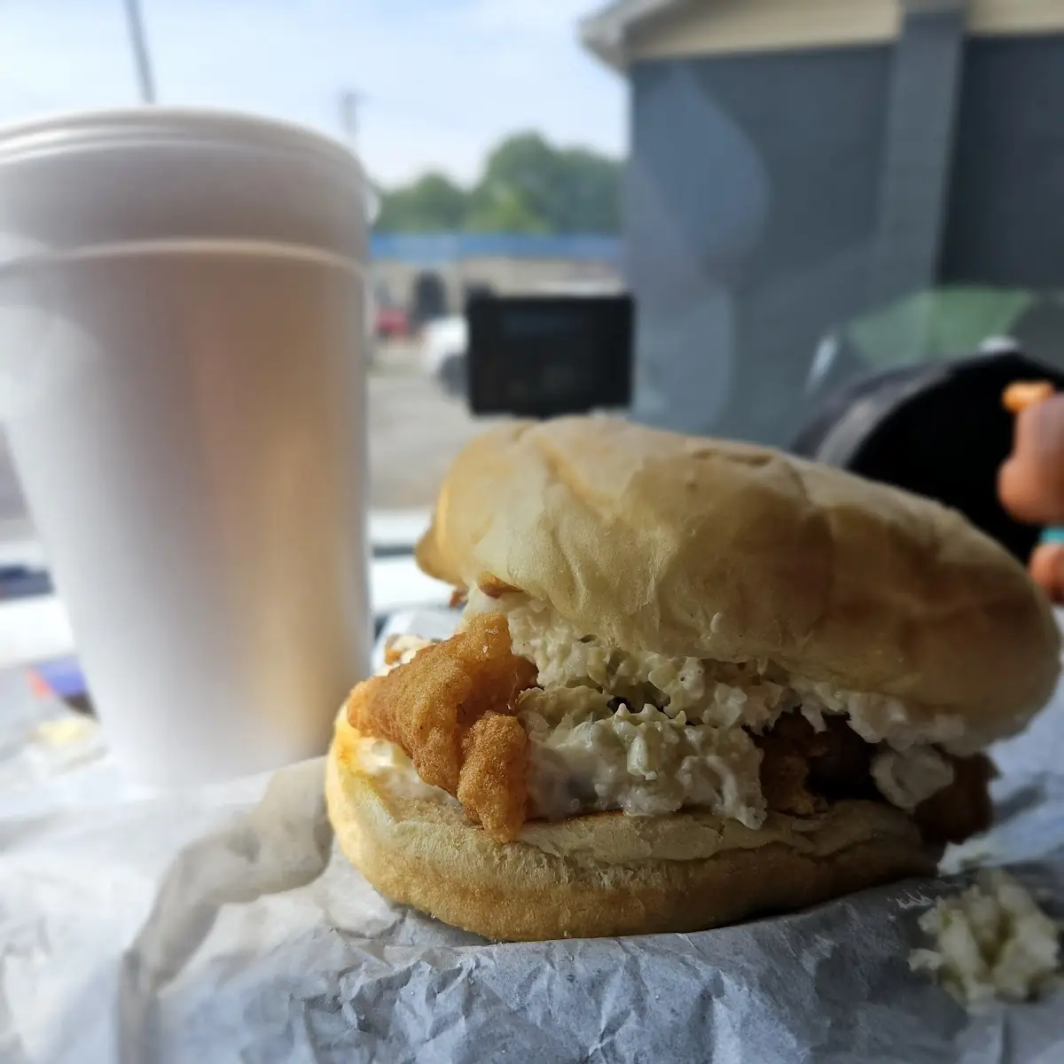 Fried Fish and Ice Tea