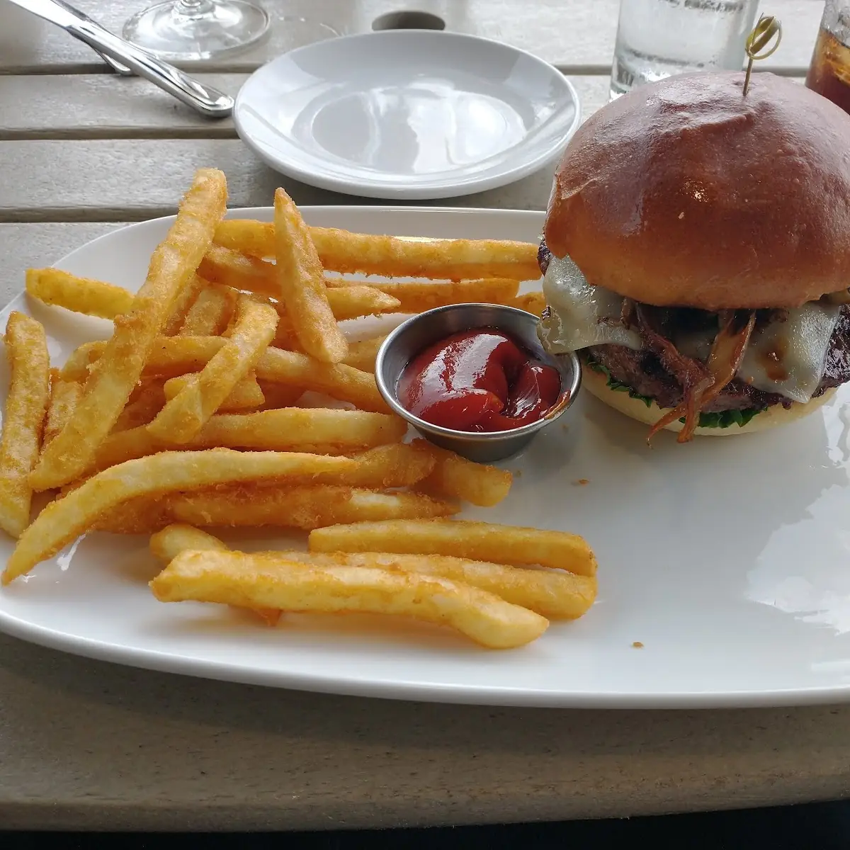 Truffle Mushroom Swiss Burger