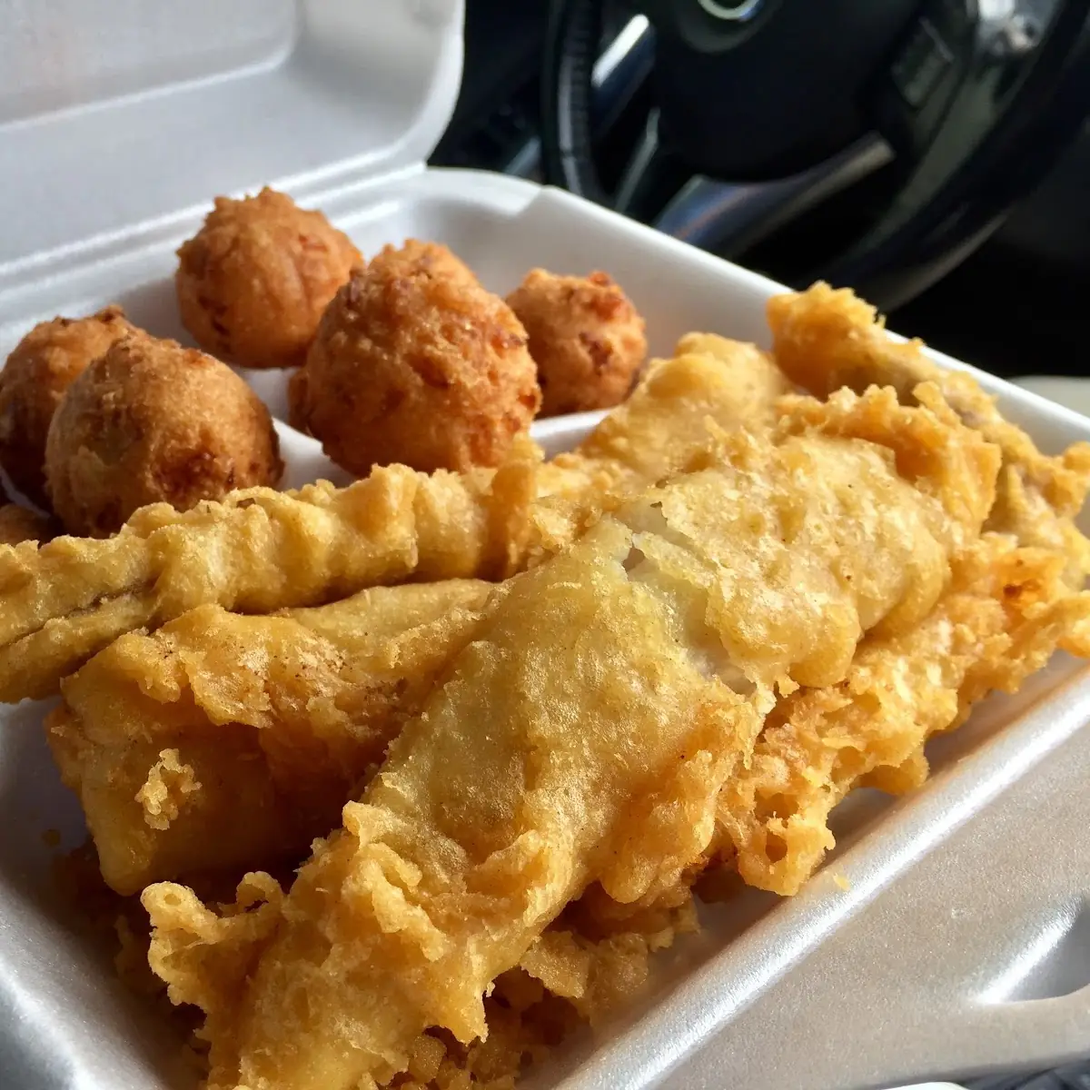 Fried Fish and Hushpuppies