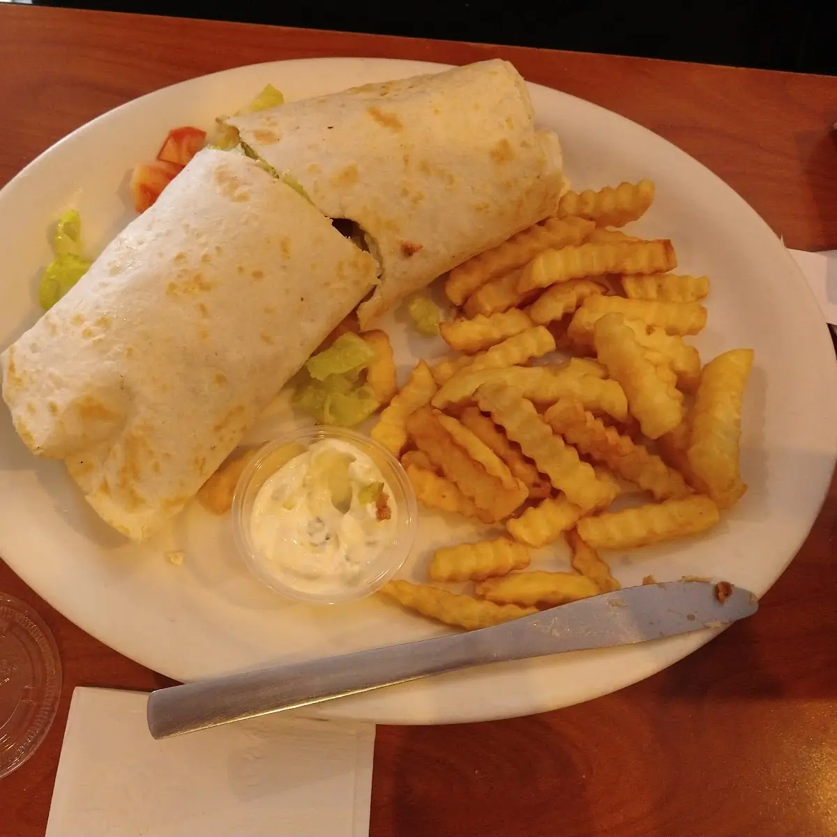 Fish Taco and Fries