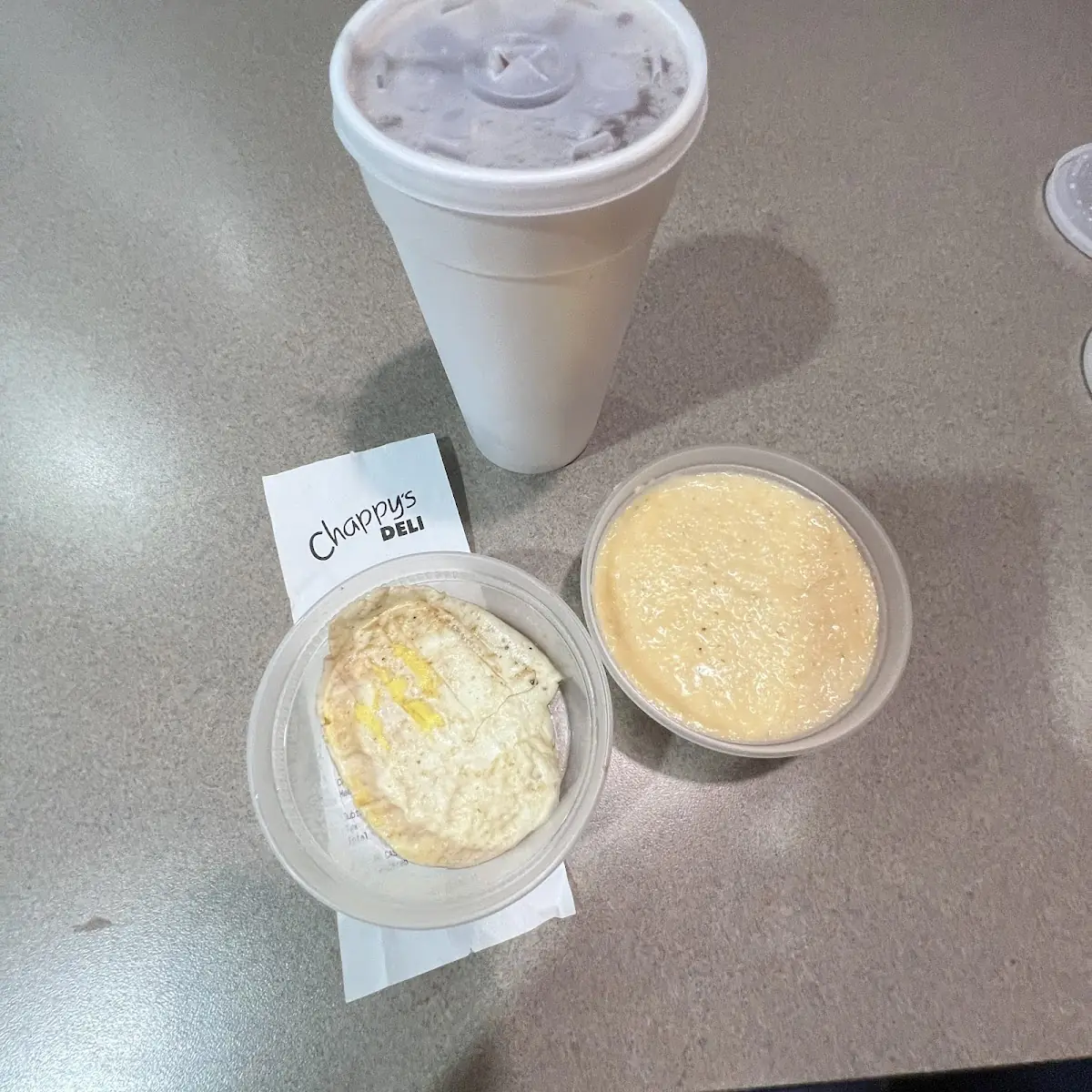 Cheese Grits and Fried Egg