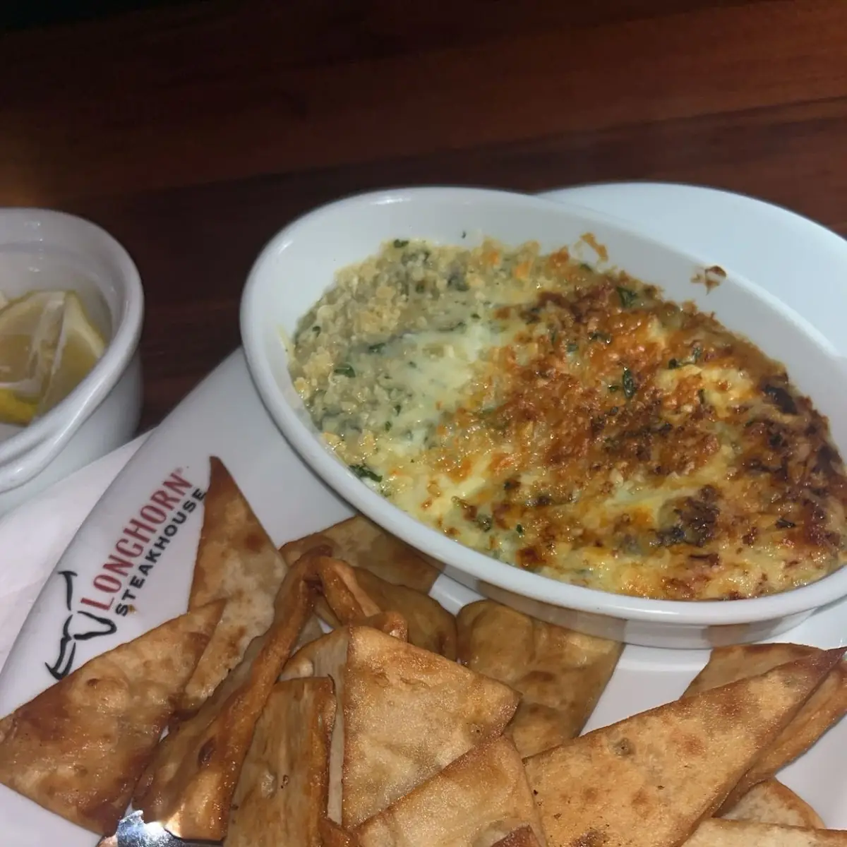 Parmesan Crusted Spinach Dip