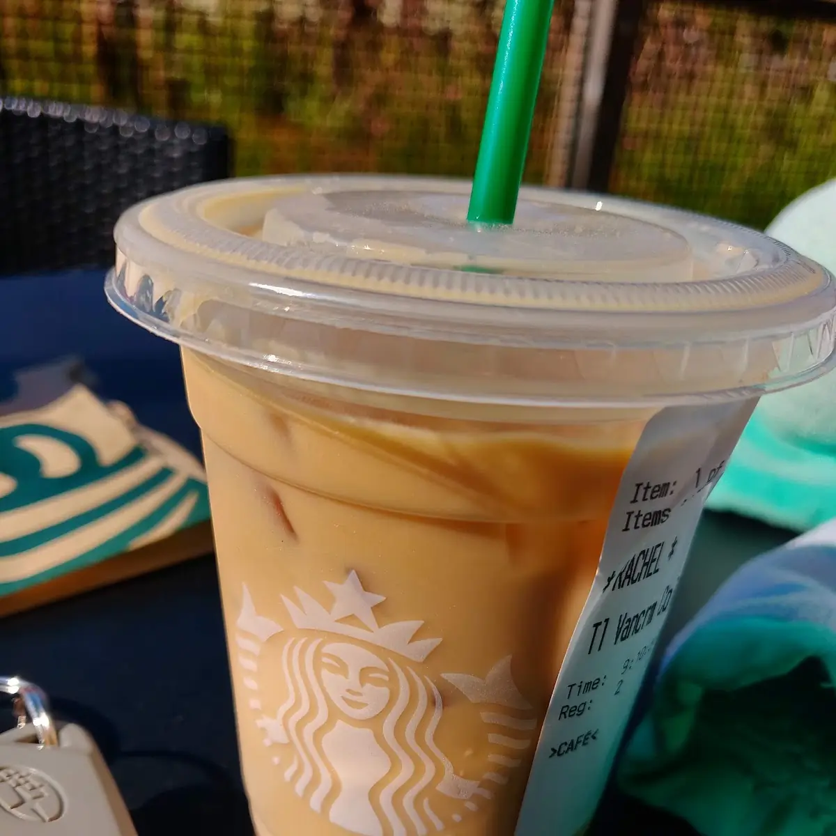 Iced Starbucks Blonde Vanilla Latte