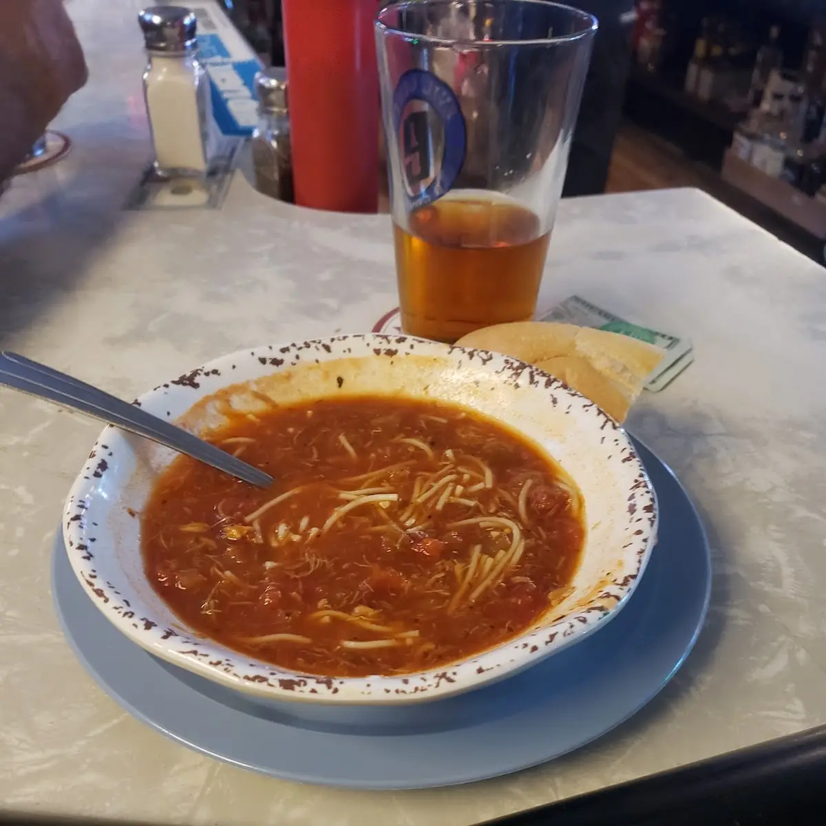 Crab and Spaghetti Soup