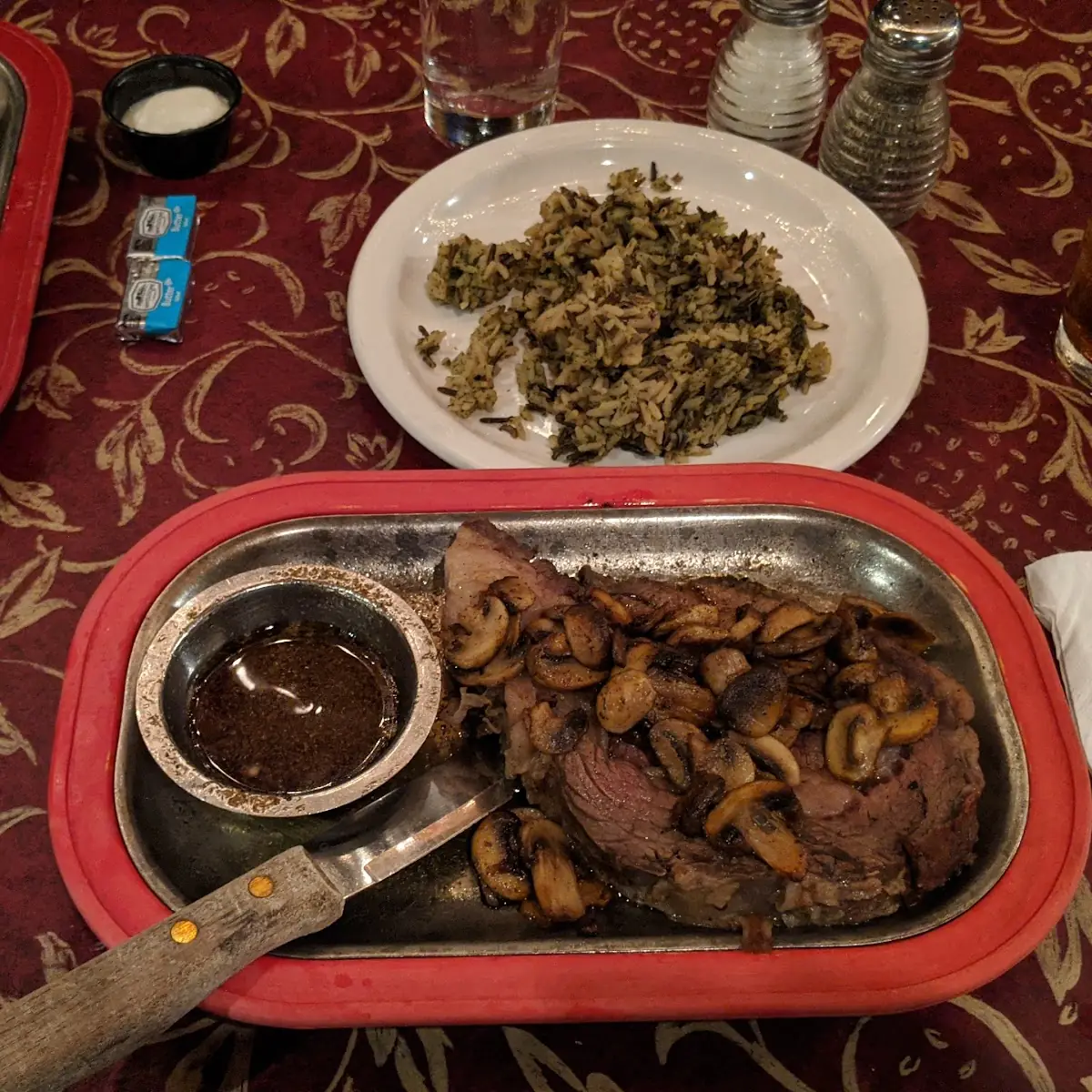 Prime Rib with Wild Rice