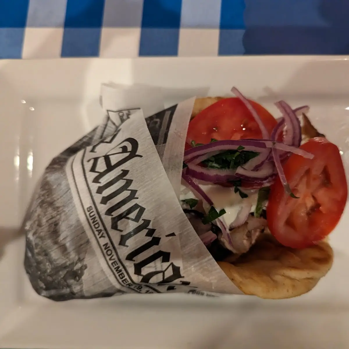 Greek Vegetarian Sandwich