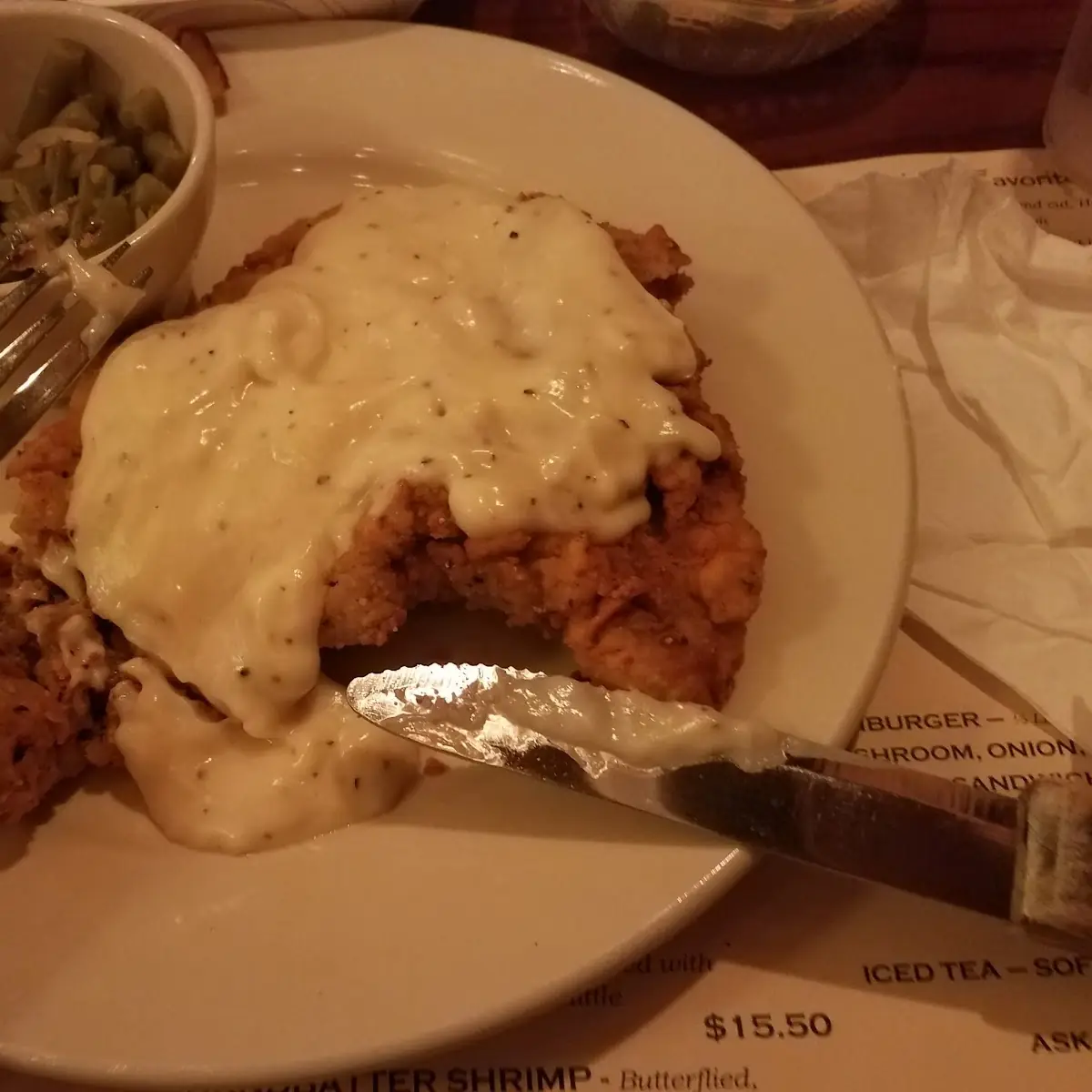 Chicken Fried Steak Dinner