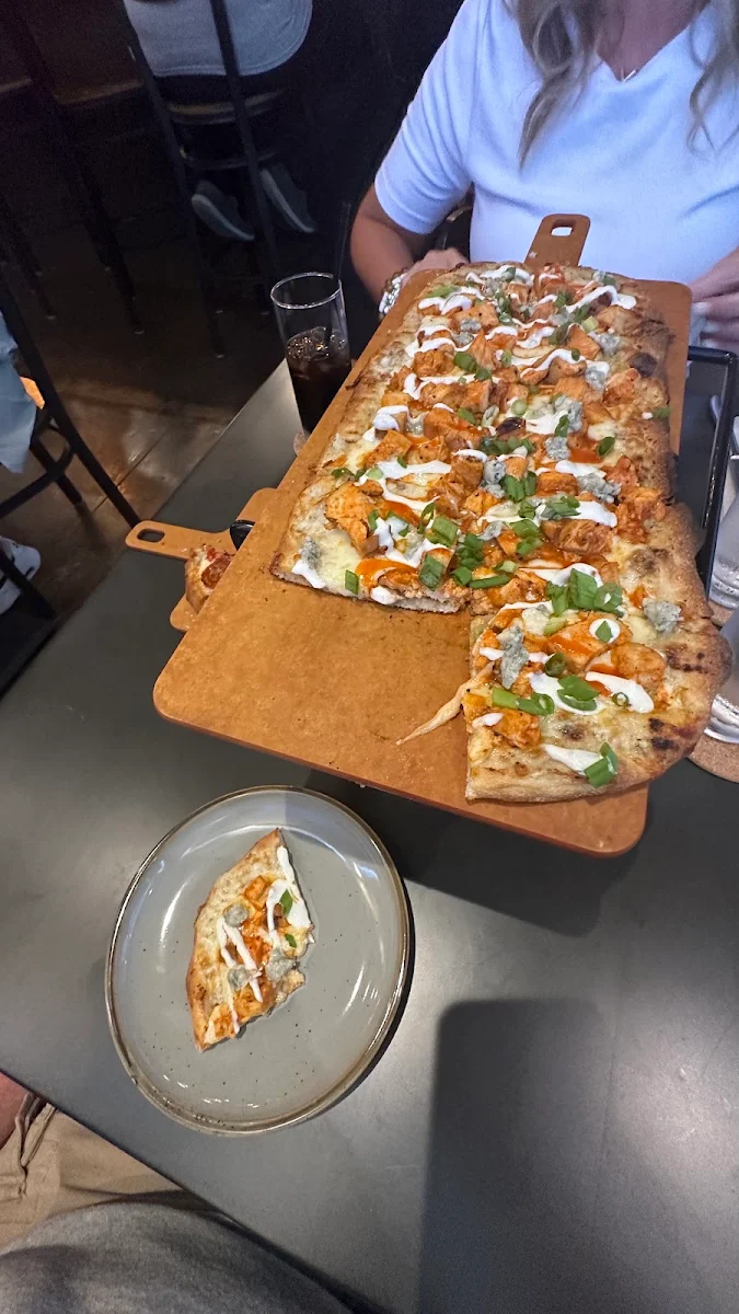 Buffalo Chicken Grilled Pizza