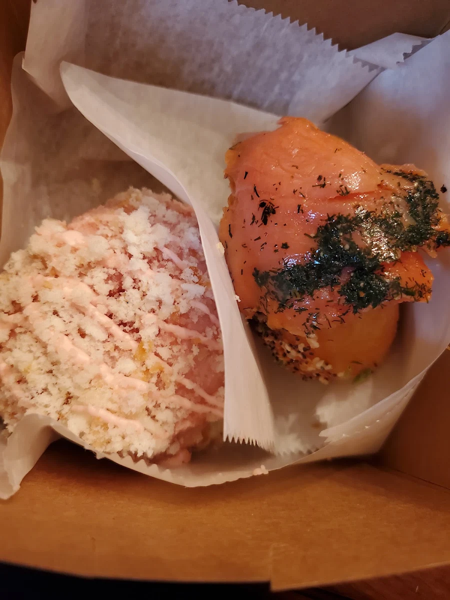 Strawberry Shortcake and Lox Doughnut
