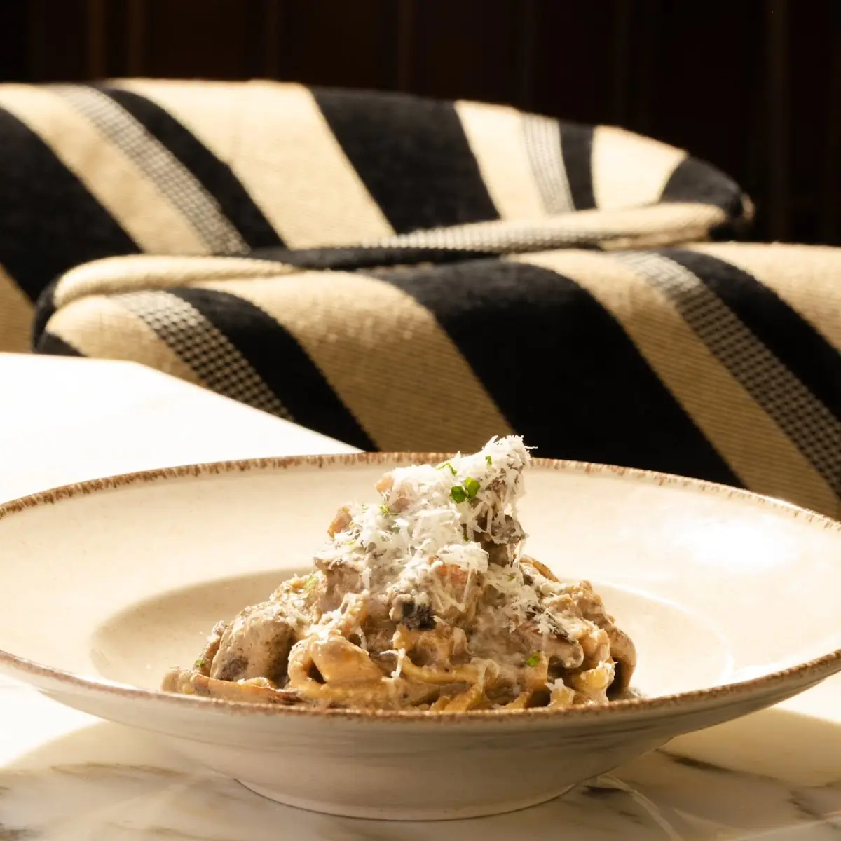 Chicken Truffle Alfredo - Linguine