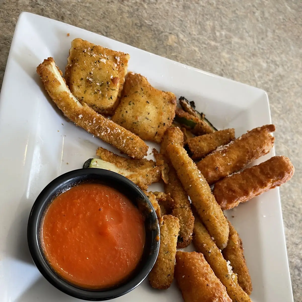 Zucchini Sticks Mozzarella Sticks