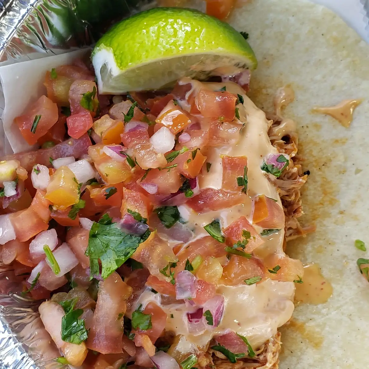 Taco Chicken Tinga with Chipotle Sauce