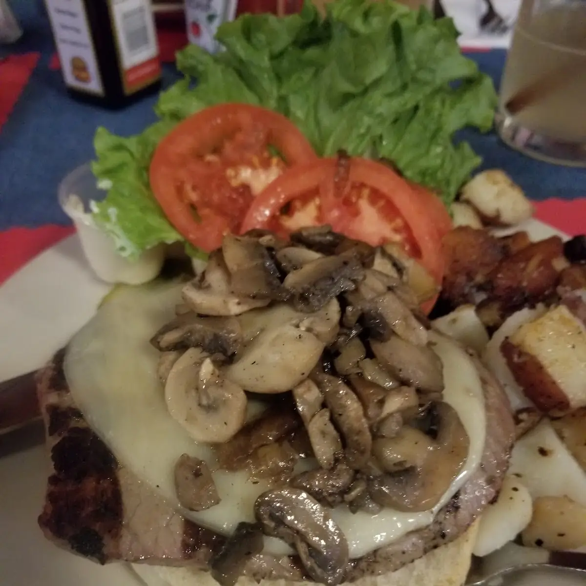 Mushroom Swiss Burger