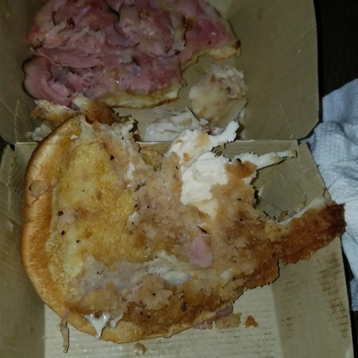 Raw Chicken Cordon Bleu with Dry Hard Ham