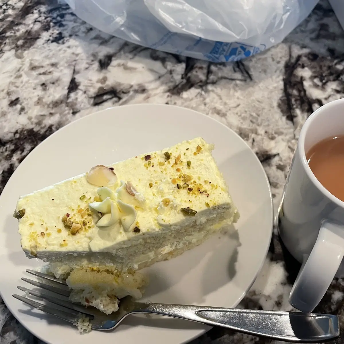 Rasmalai Cake Slice Indian Tres Leches