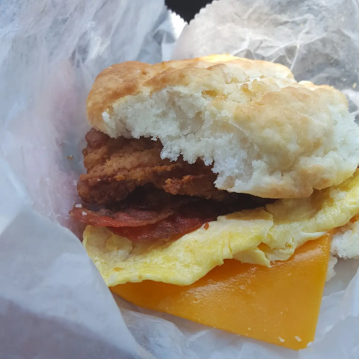 Bacon & Egg Biscuit