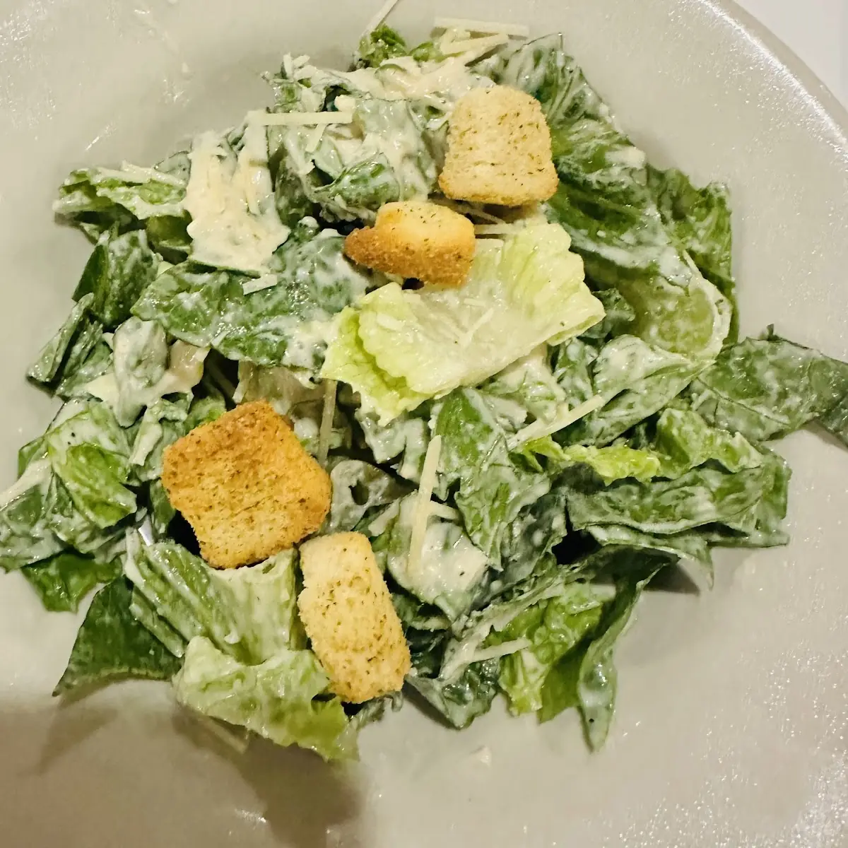 Caesar Salad with Crunchy Croutons