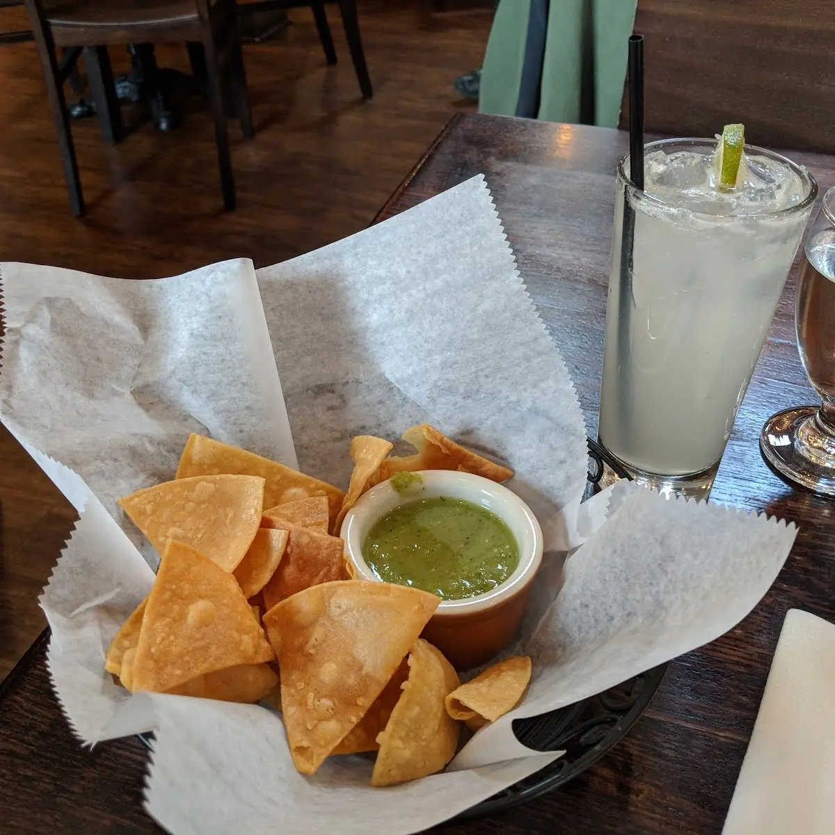 Chips and Salsa Verde