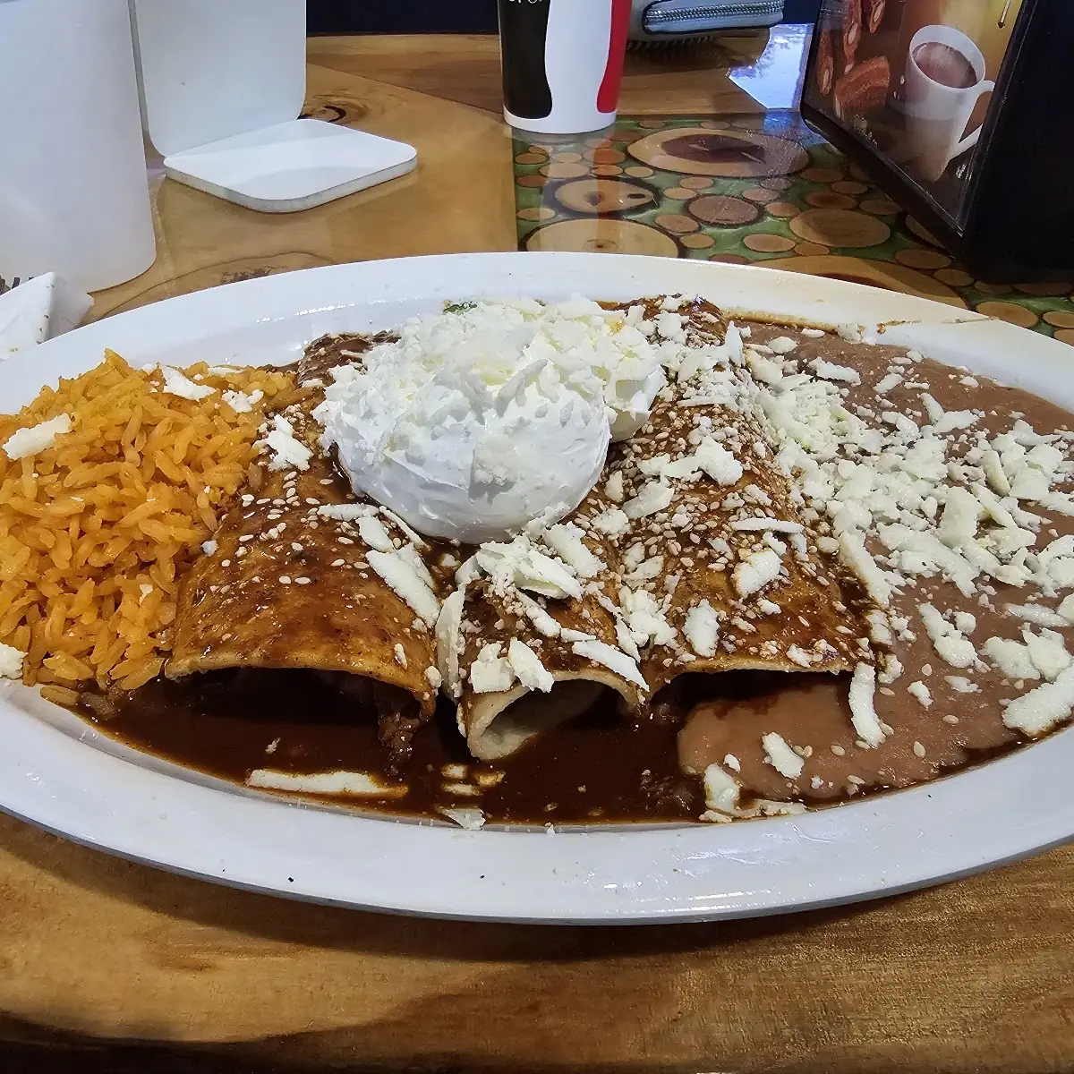 Mole Enchiladas