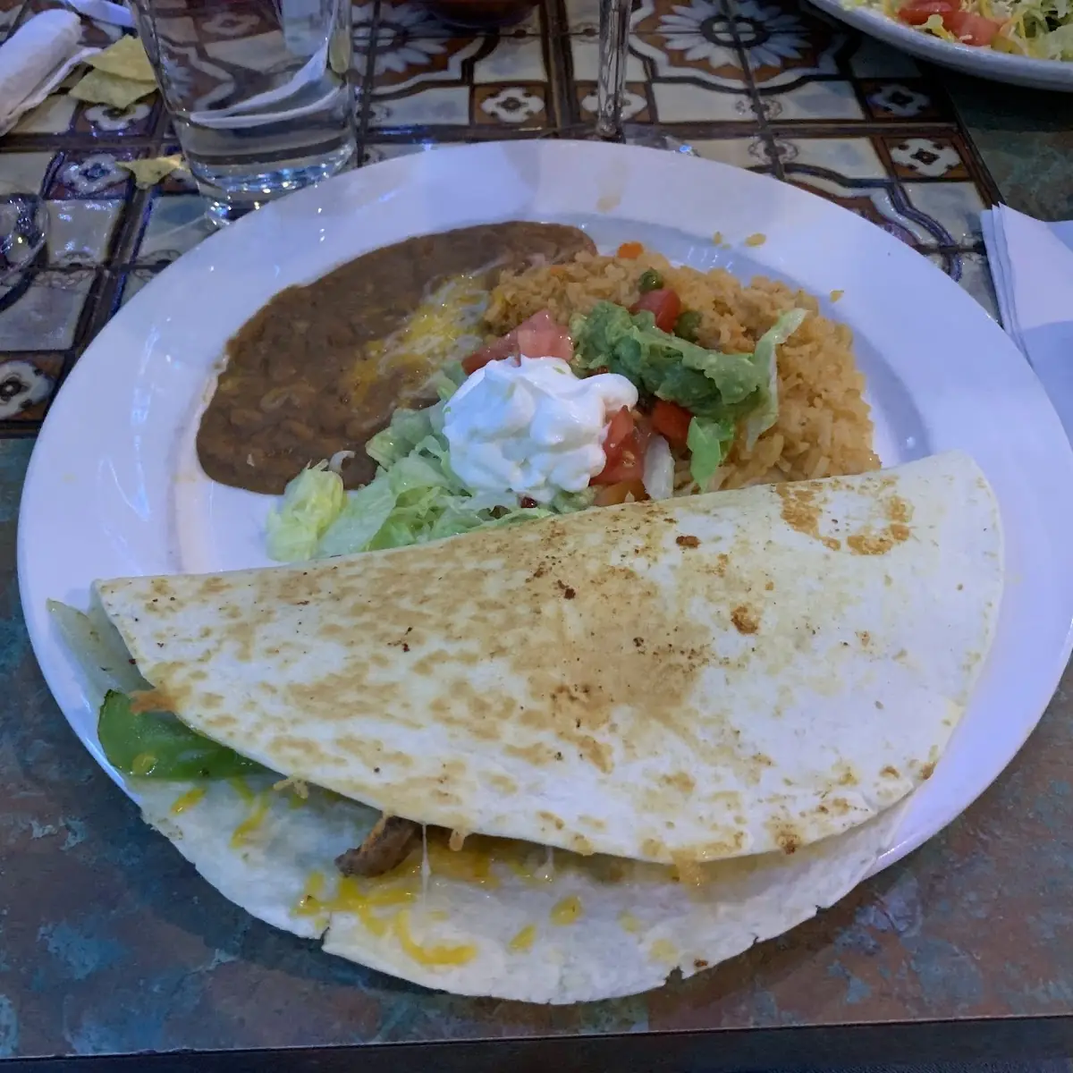 Cheese Quesadilla with Rice